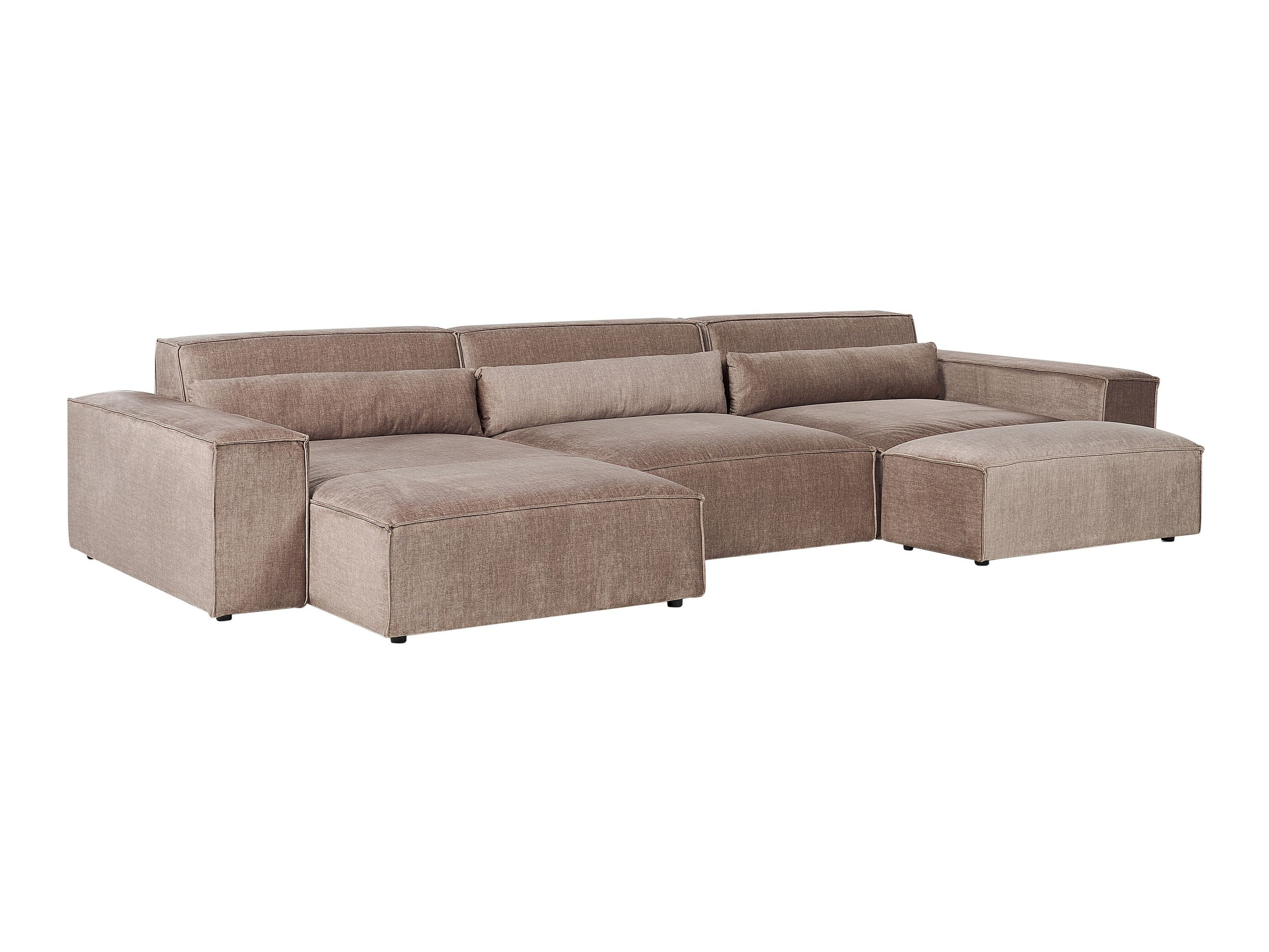 Komplet oblazinjenega pohištva Tivsora 108 (Svetlo rjava)