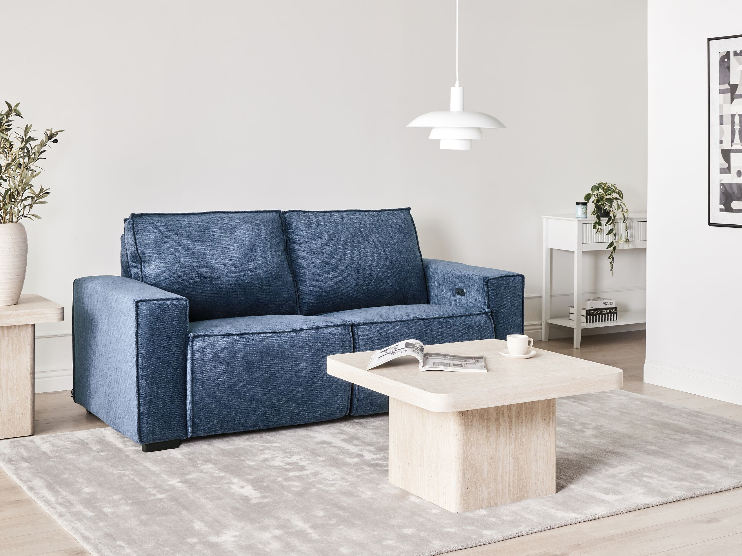 Kavč s počivalnikom Berwyn 3168 (Modra)