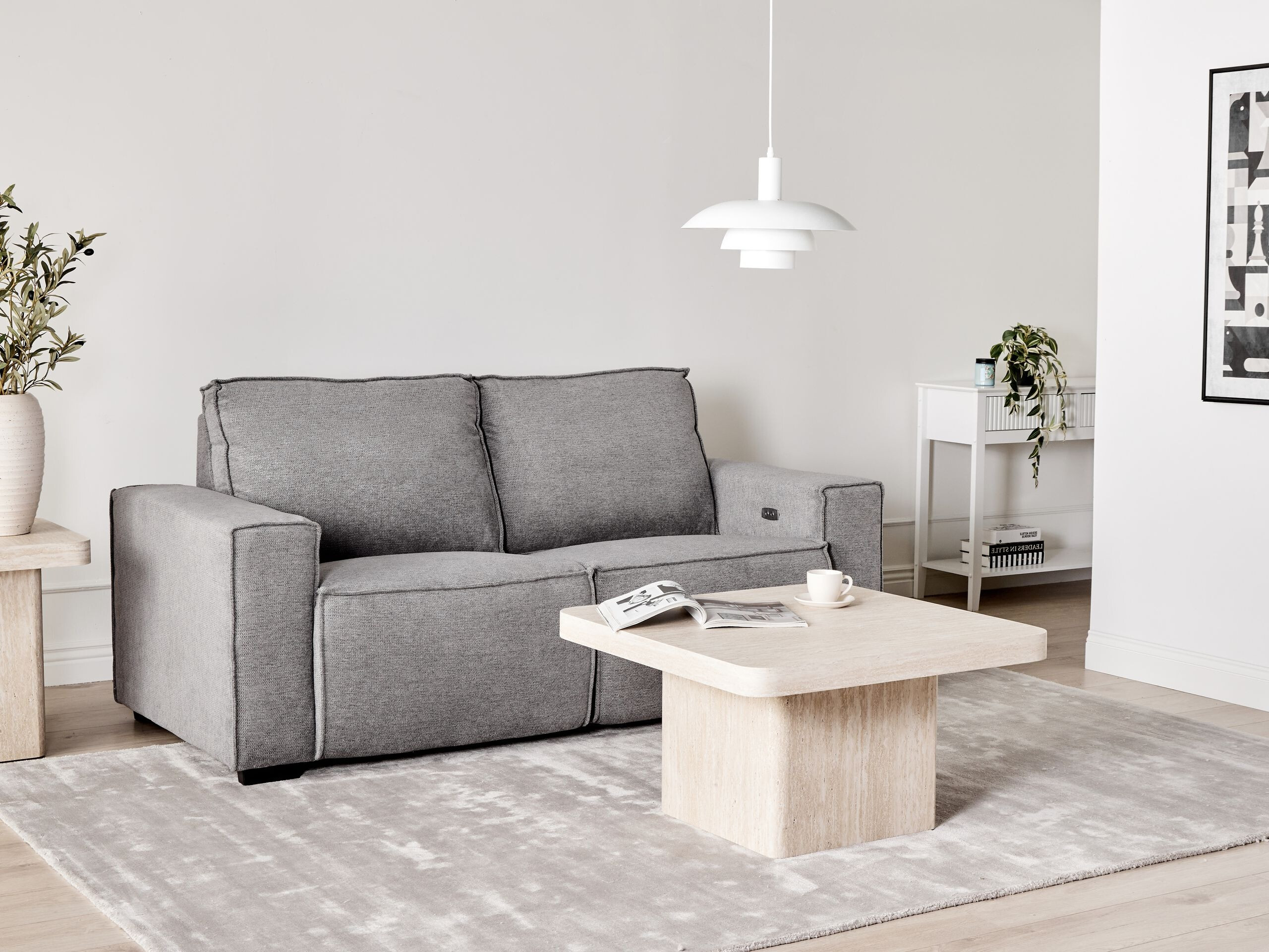 Kavč s počivalnikom Berwyn 3168 (Siva)