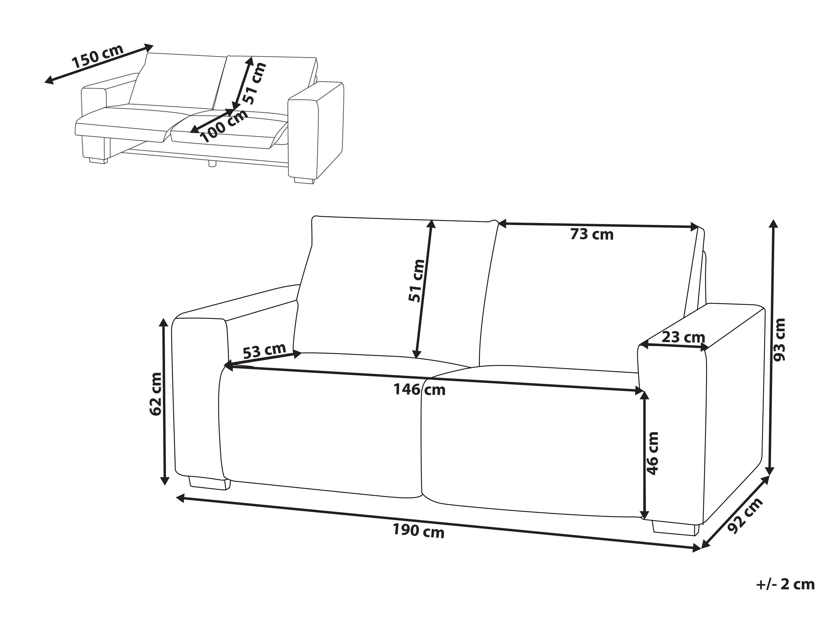 Kavč s počivalnikom Berwyn 3168 (Siva)