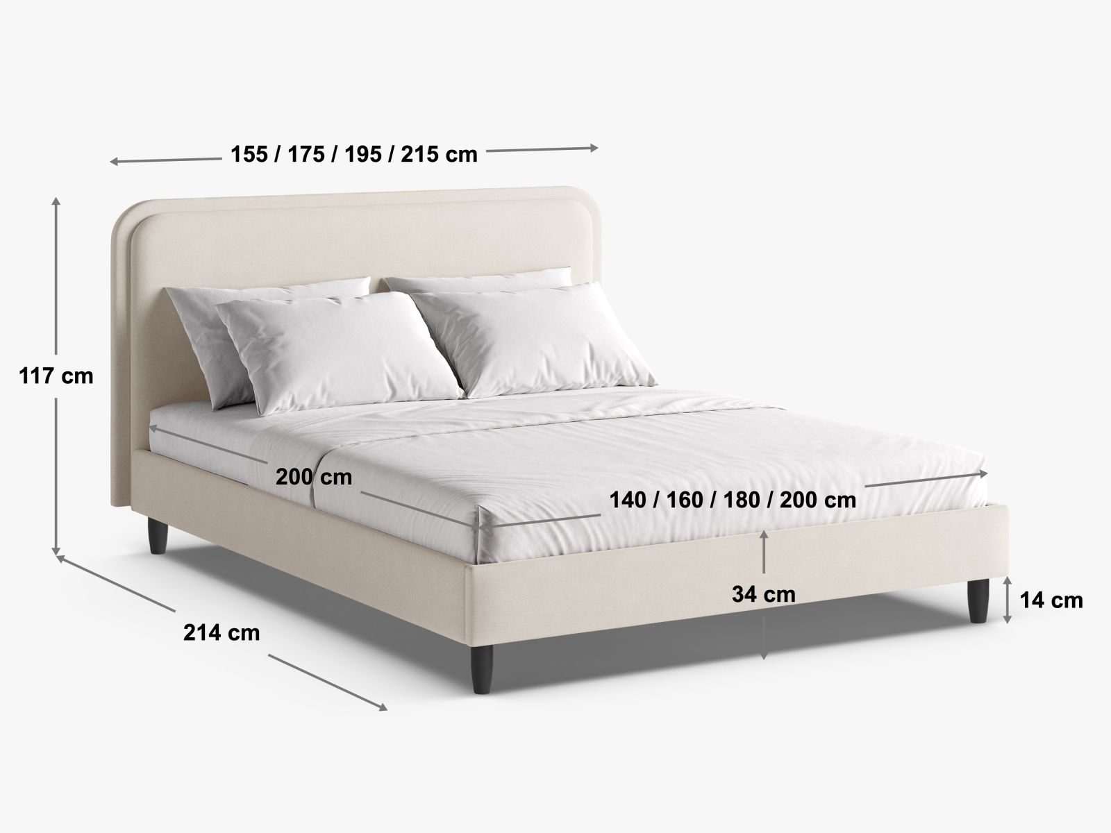 Postelja Beckley 333 (Magic Velvet 2243 + Vega 37)