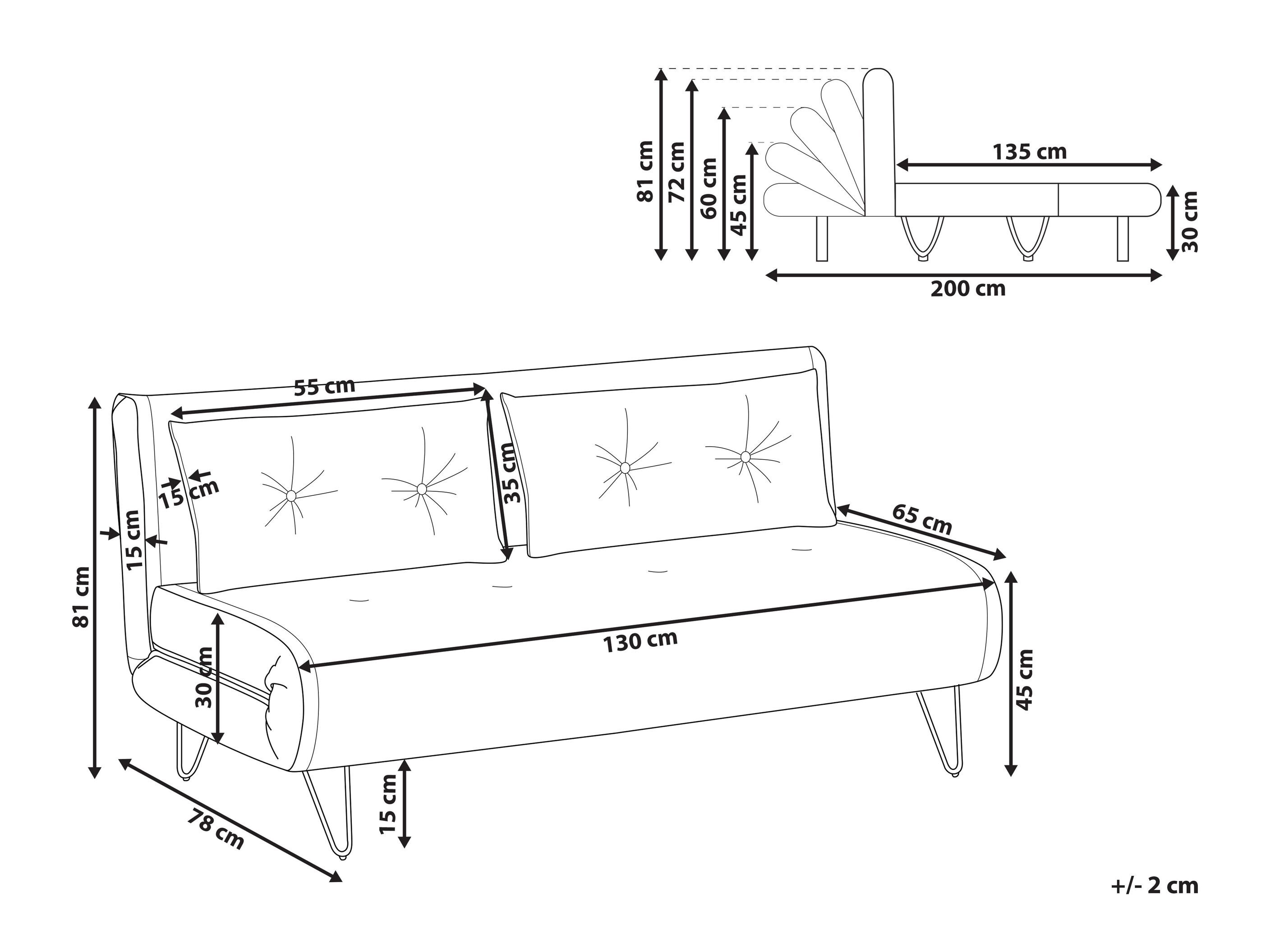 Raztegljiv kavč Berwyn 3158 (Zelena)