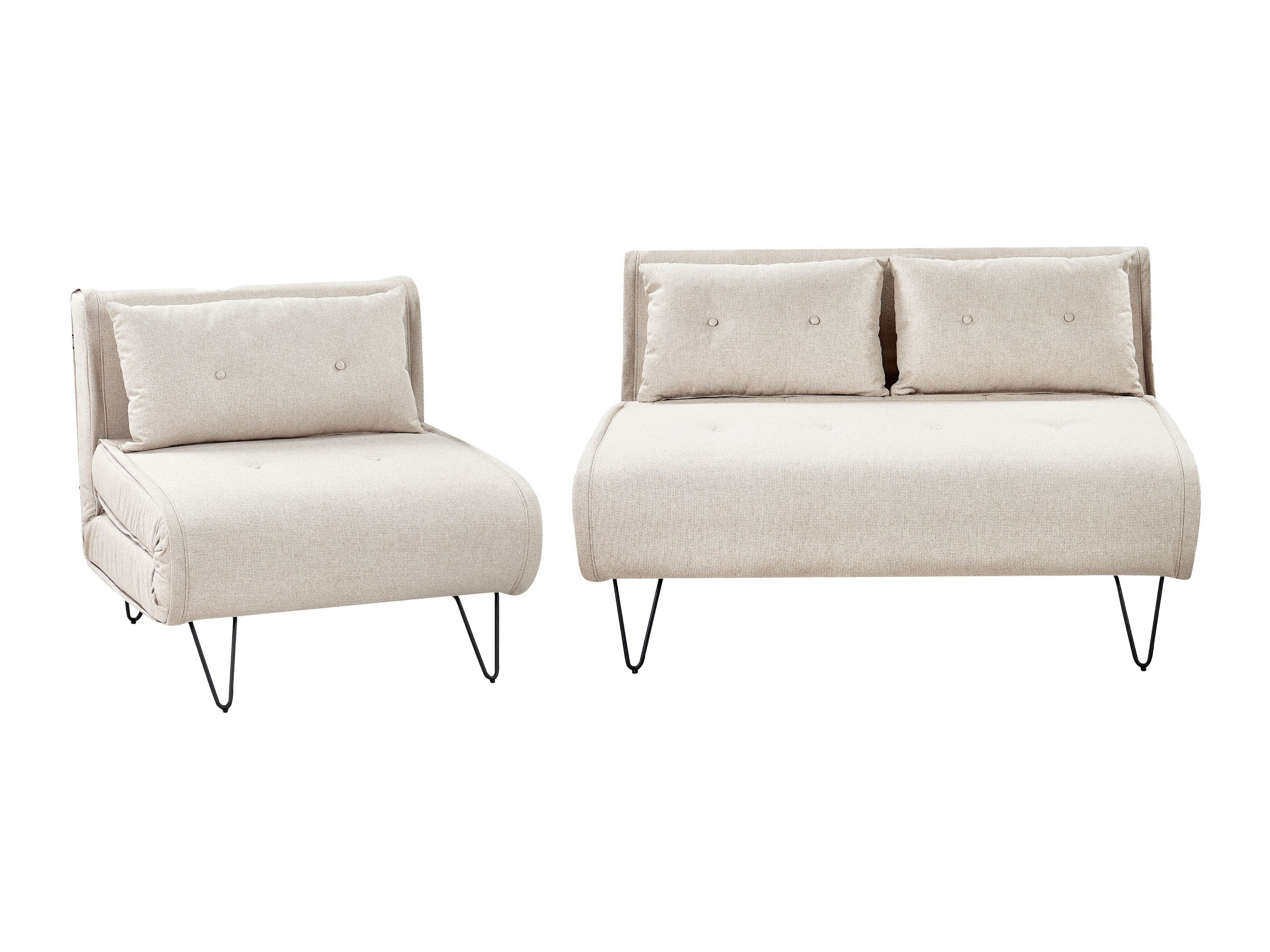 Komplet oblazinjenega pohištva Berwyn 3165 (Svetlo bež)