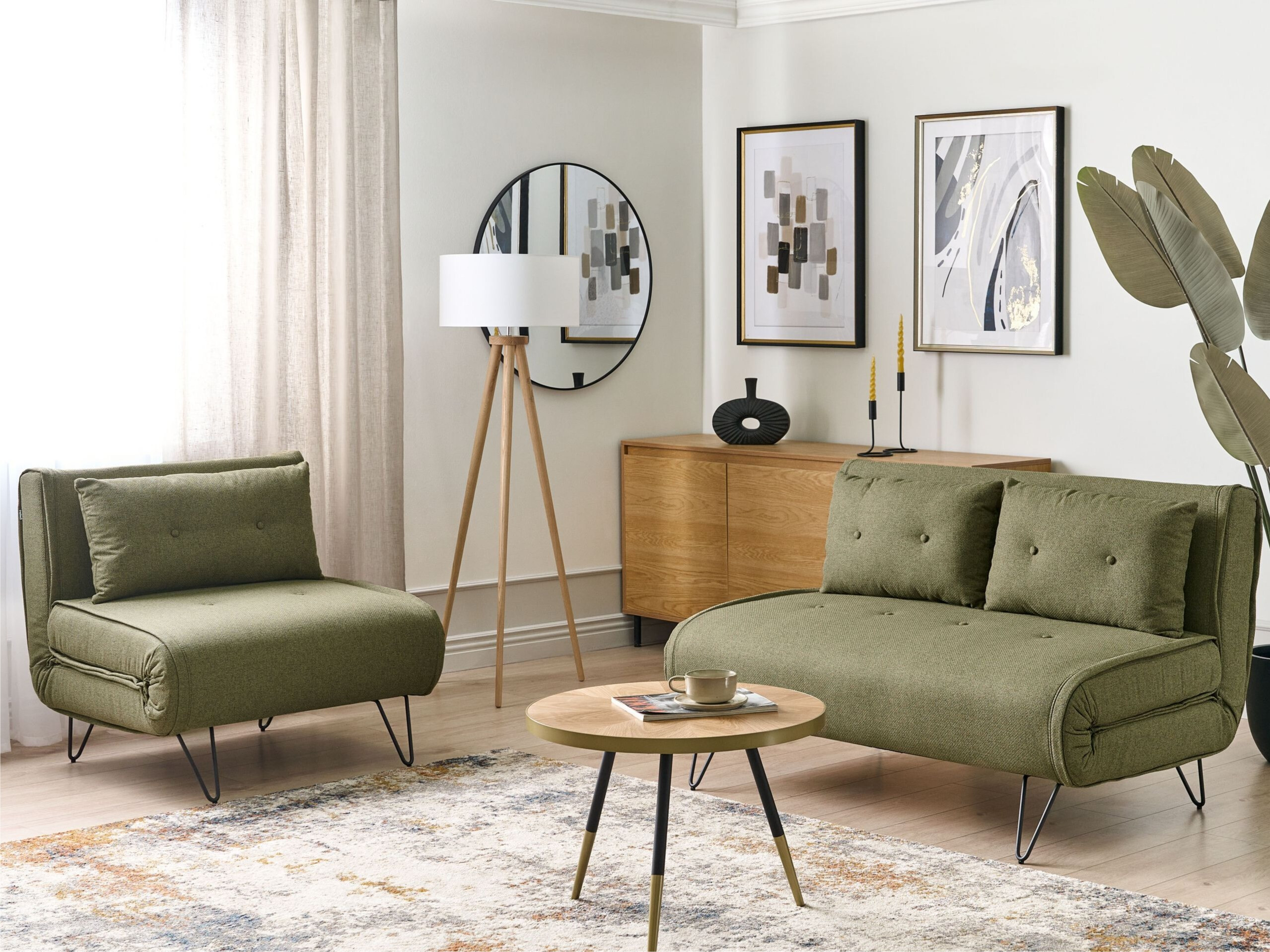 Komplet oblazinjenega pohištva Berwyn 3165 (Zelena)