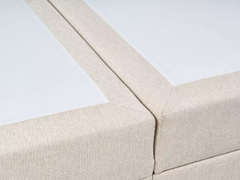 Boxspring postelja Berwyn 3174 (Svetlo bež)