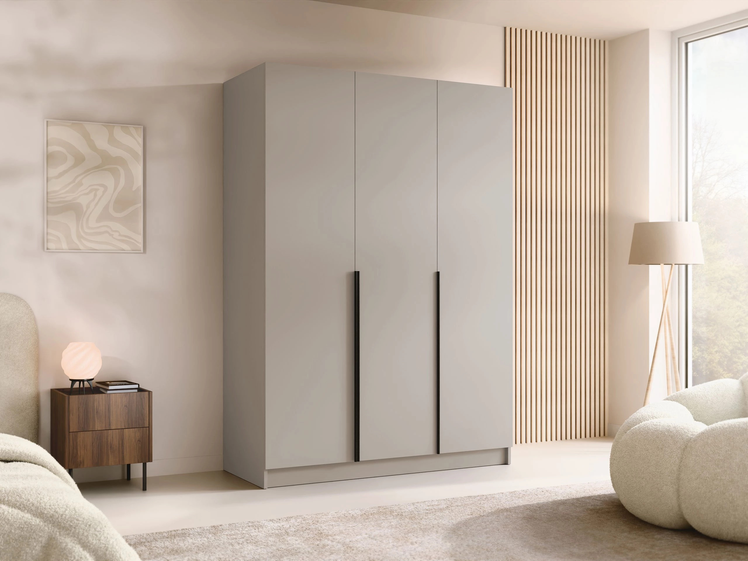 Garderobna omara Closico Decoron I (Kašmir + Črna)