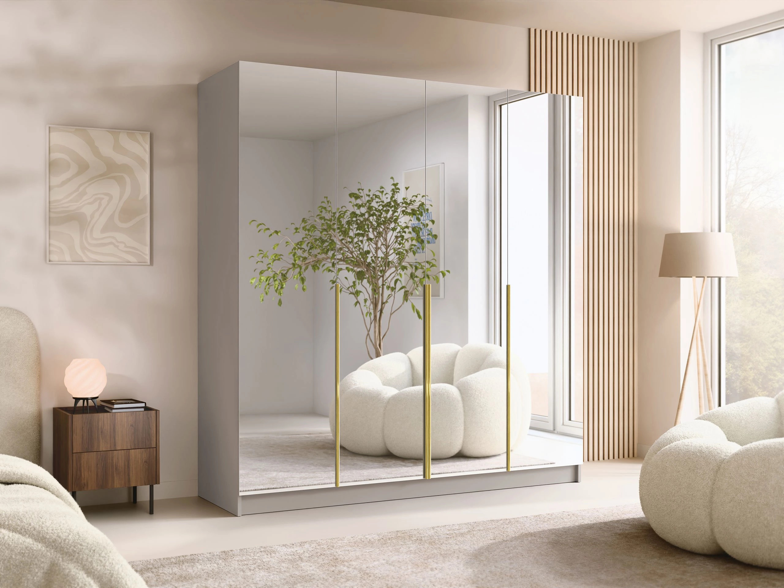 Garderobna omara Closico Navor III (Kašmir + Zlata)
