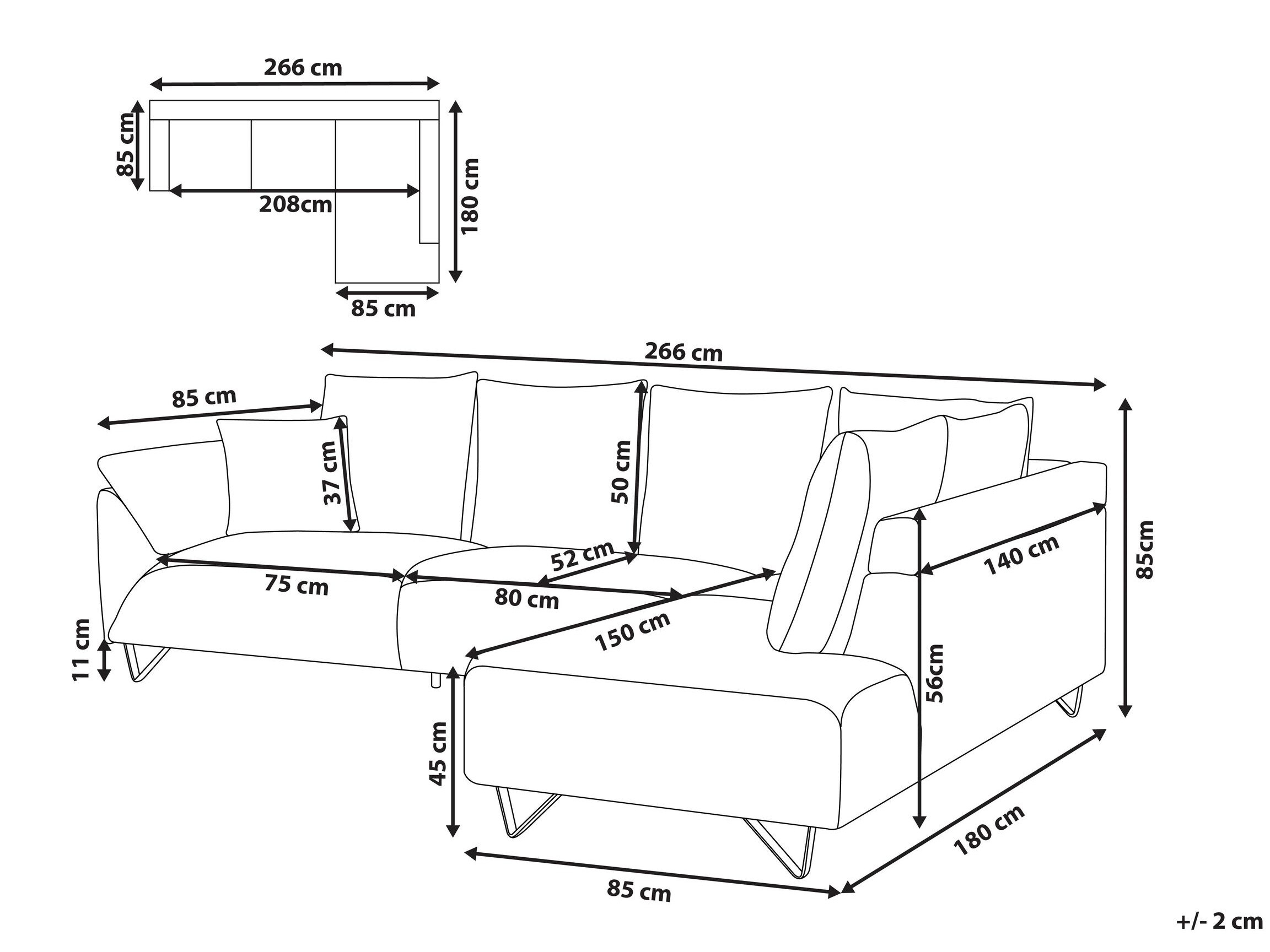 Kotna garnitura Berwyn 1320 (Rjava)