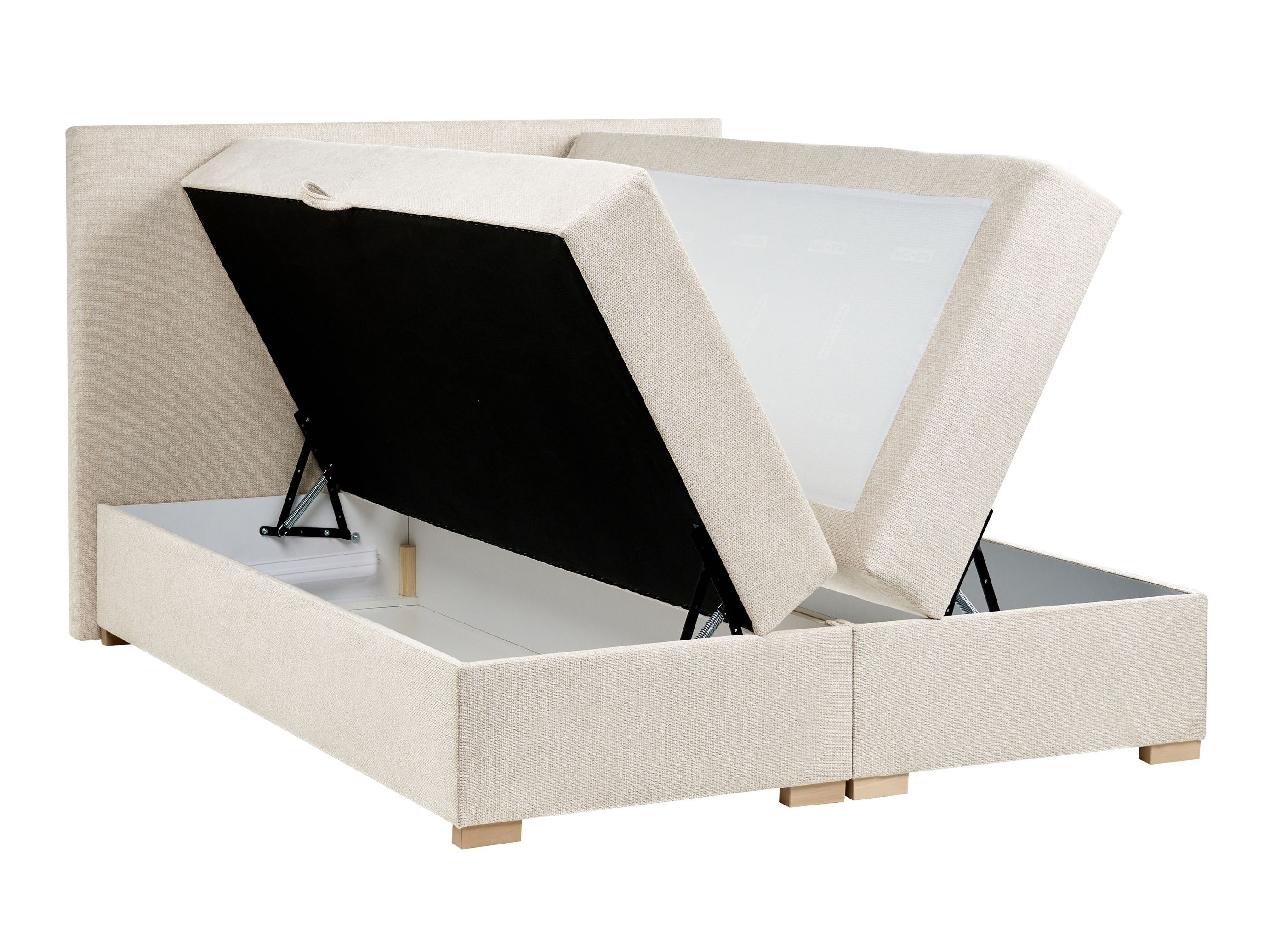 Boxspring postelja Berwyn 3174 (Svetlo bež)