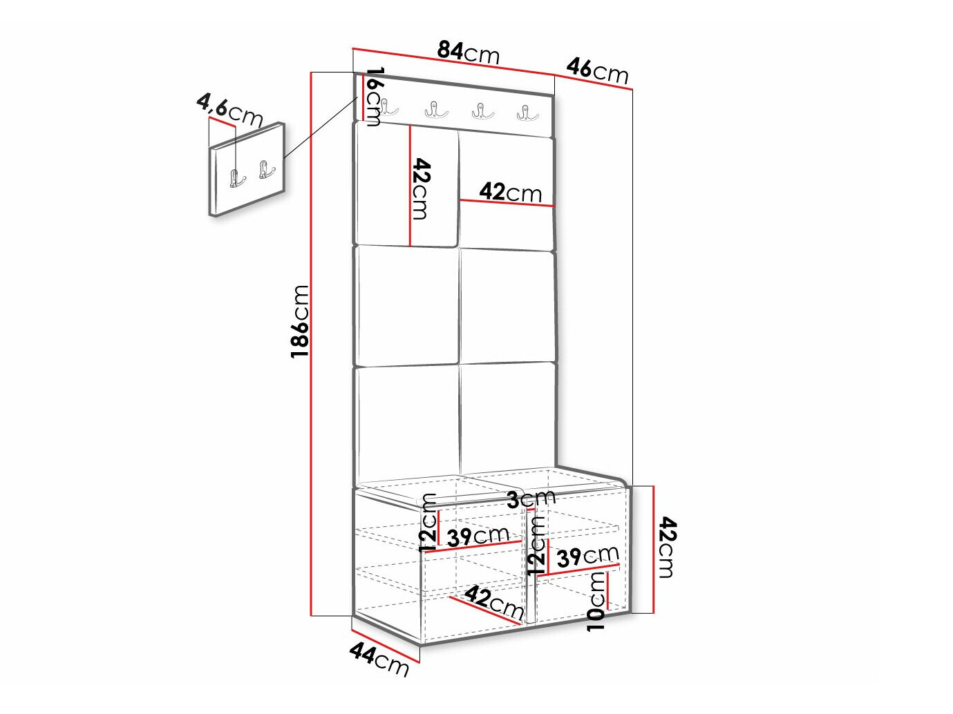 Komplet za predsobo SL5393