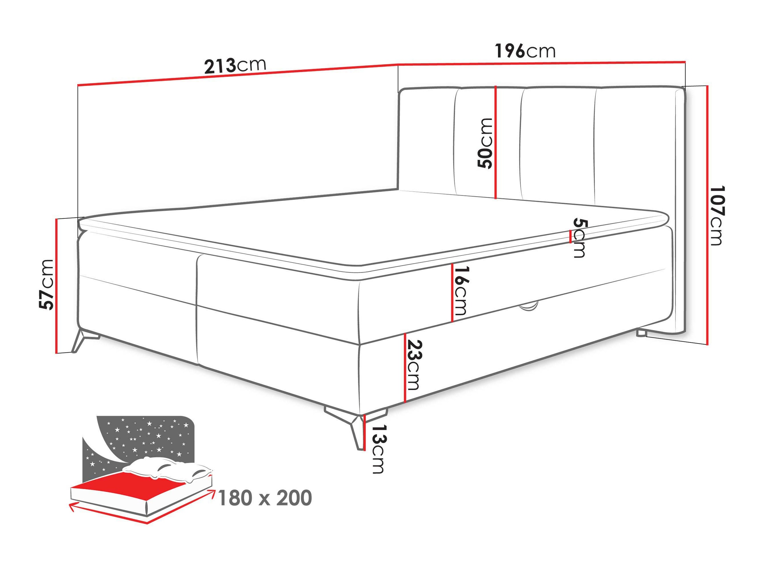 Boxspring postelja Viter (Vibe 03)