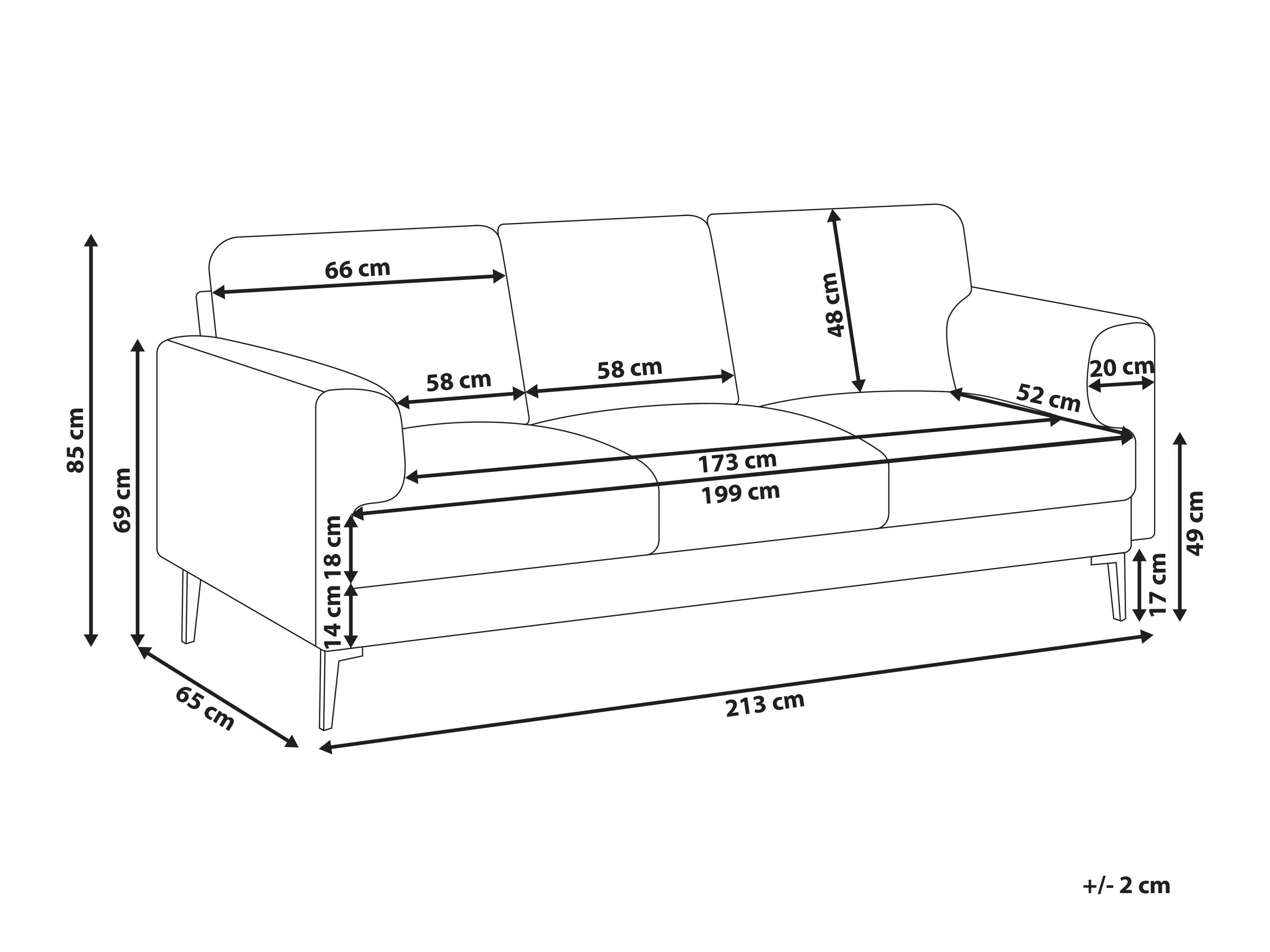 Kavč Catcavu 104 (Svetlo bež)