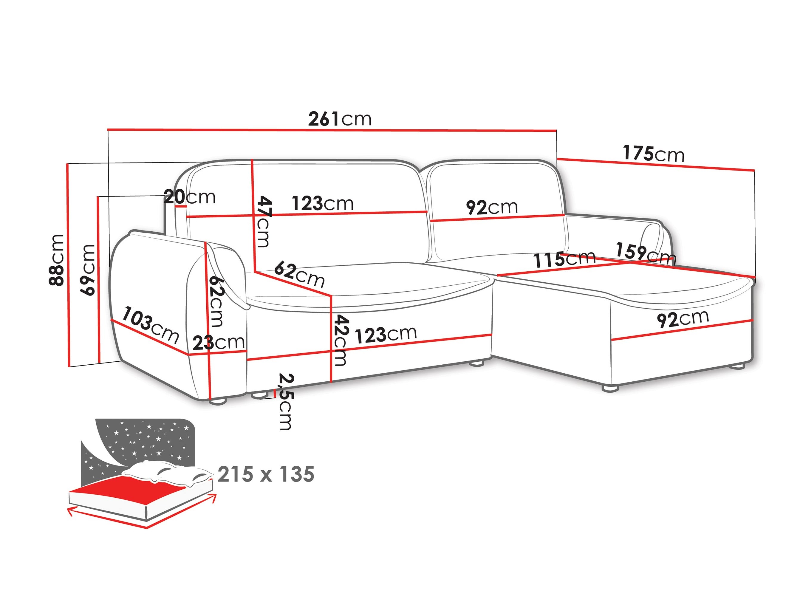 Kotna garnitura Luces (Cruz 79)