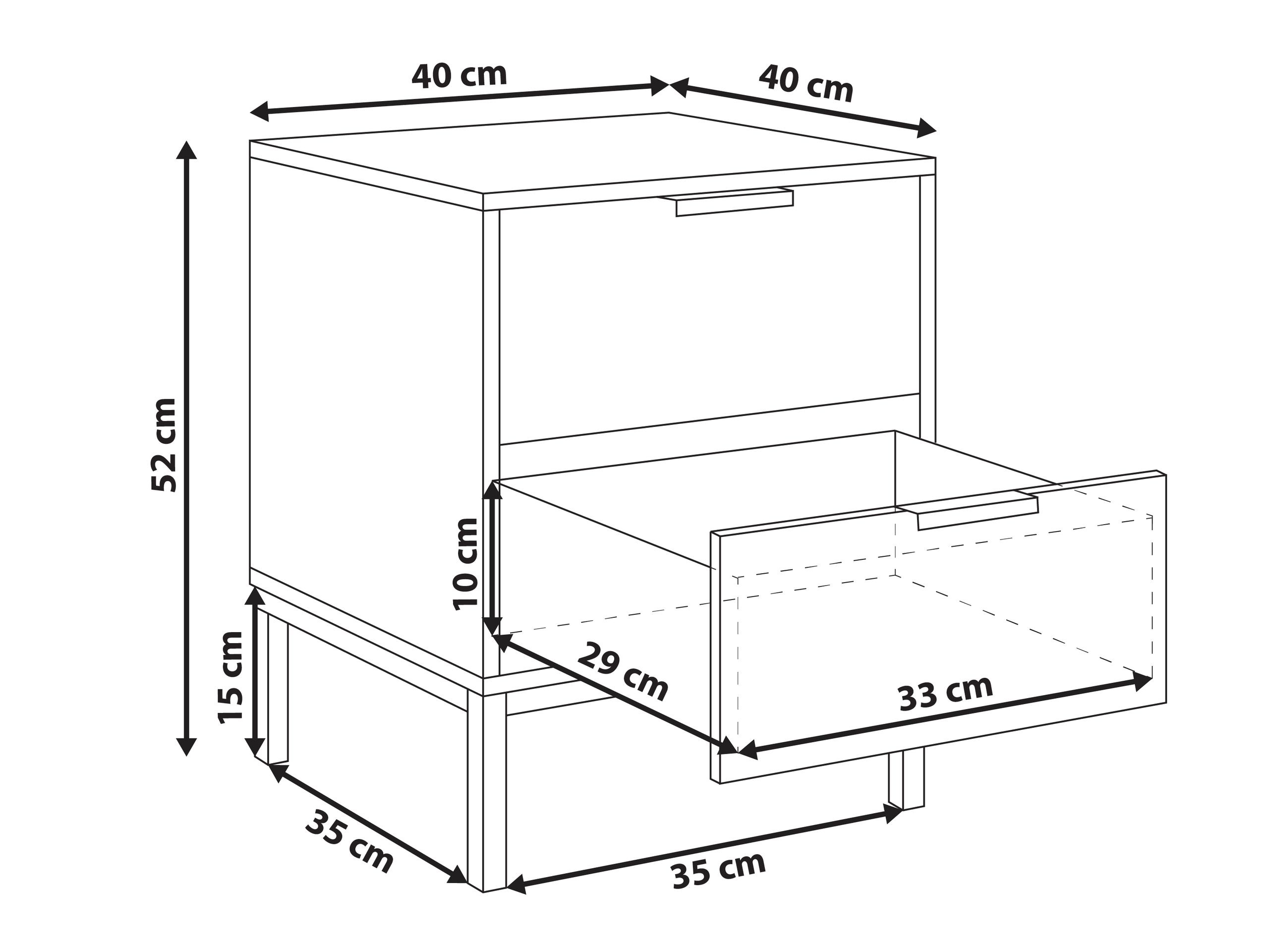 Nočna omarica Berwyn 3178