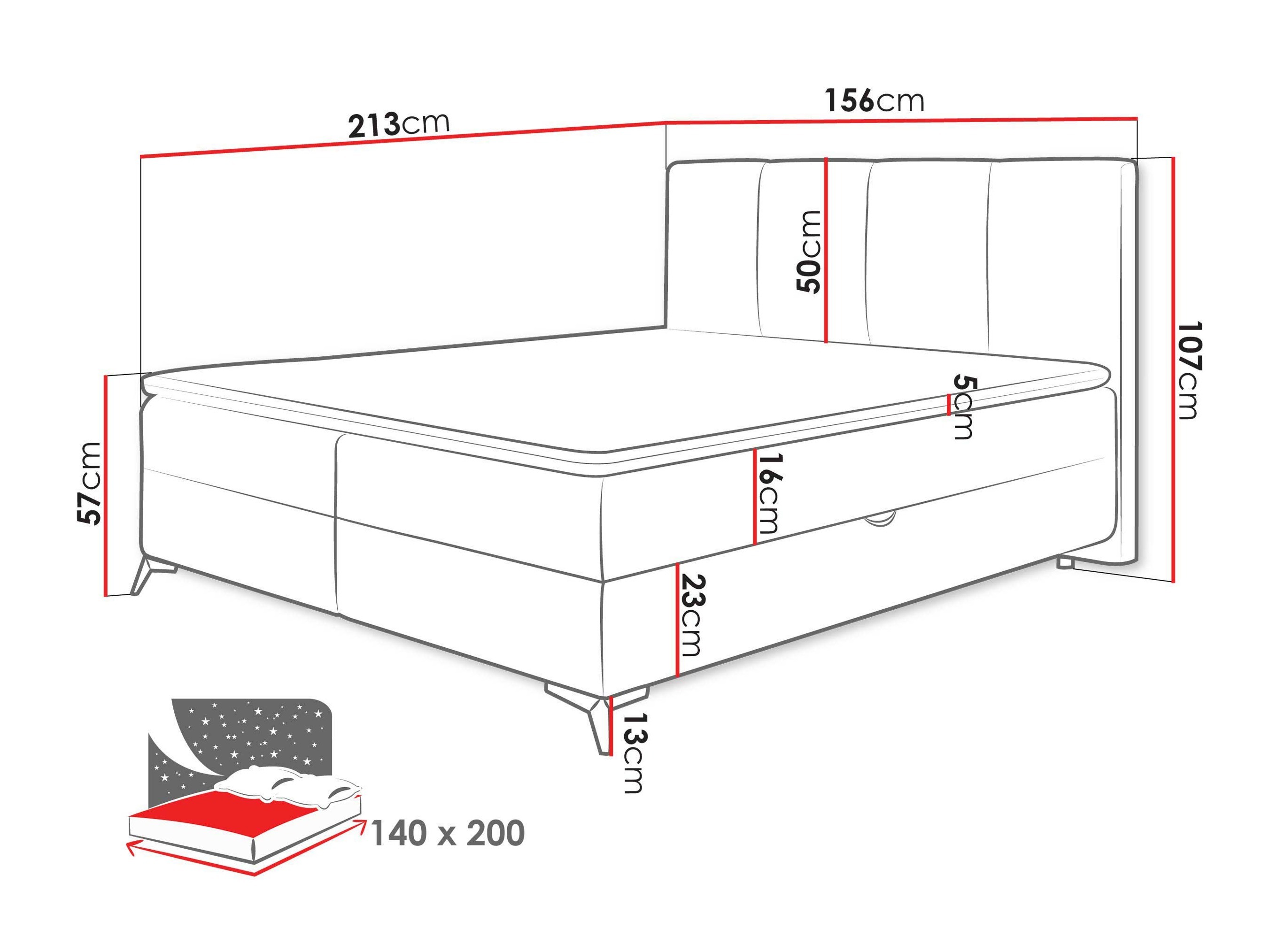 Boxspring postelja Portage 110 (Vibe 06)