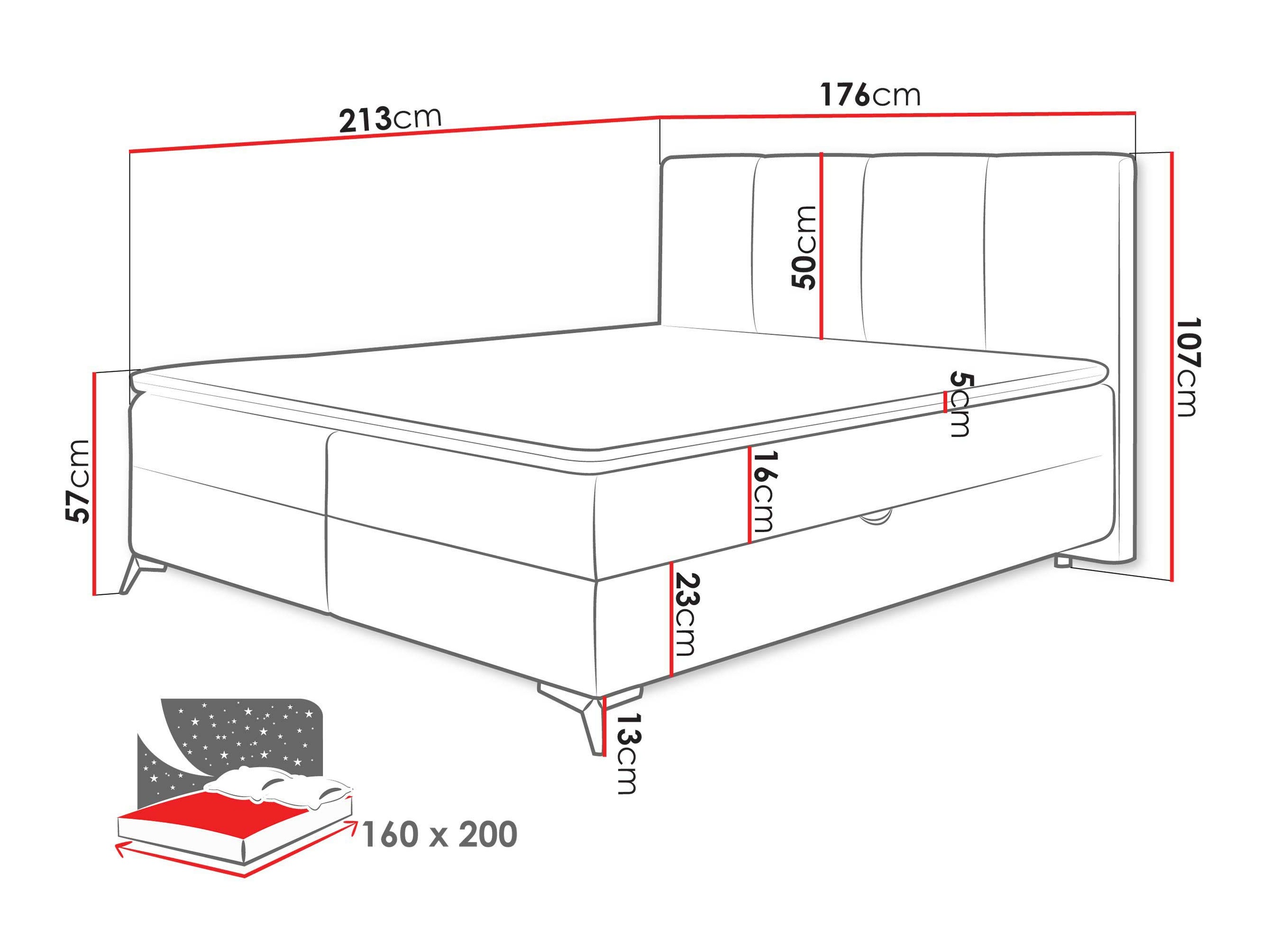 Boxspring postelja Viter (Vibe 26)