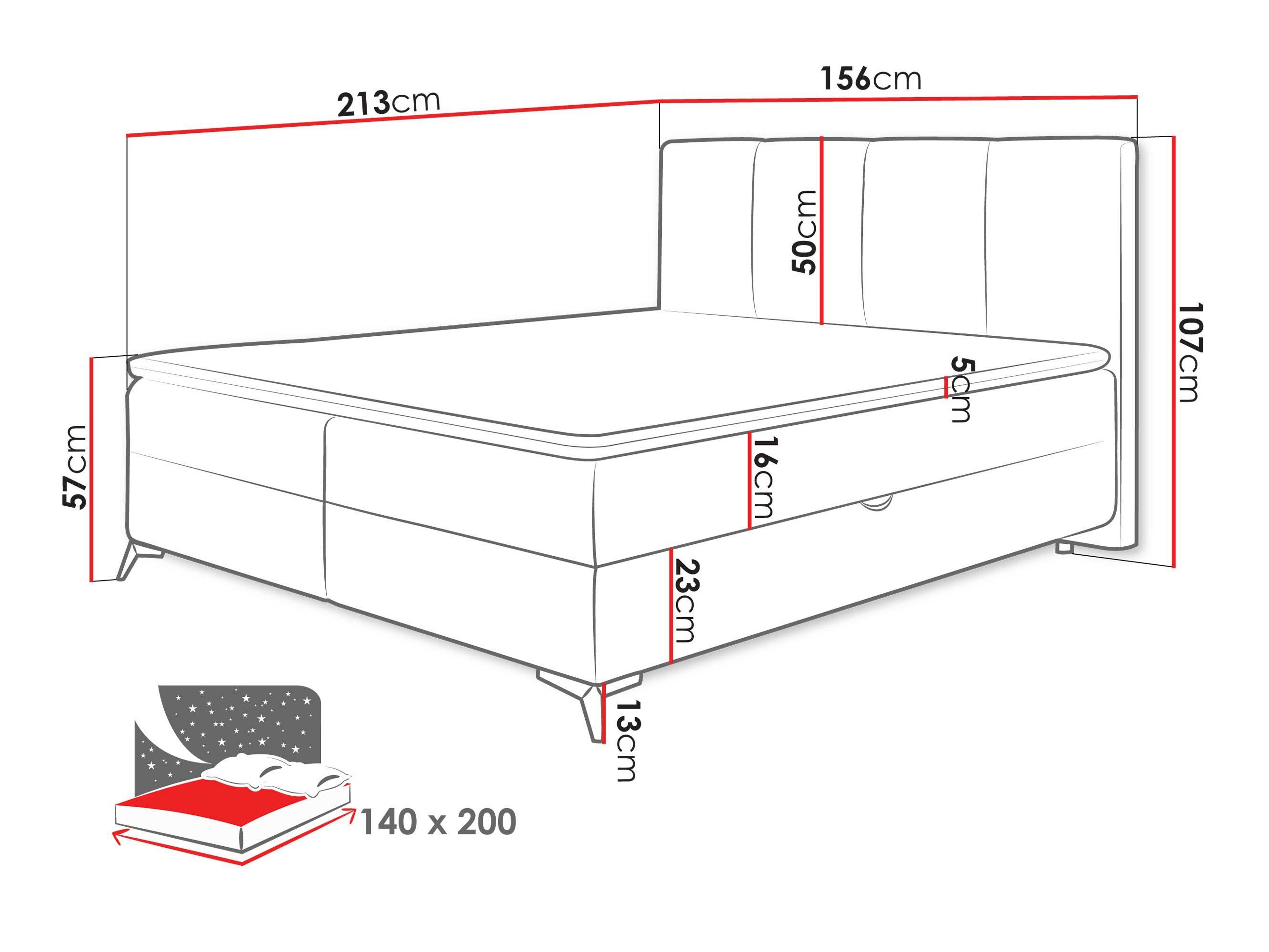 Boxspring postelja Viter (Vibe 26)