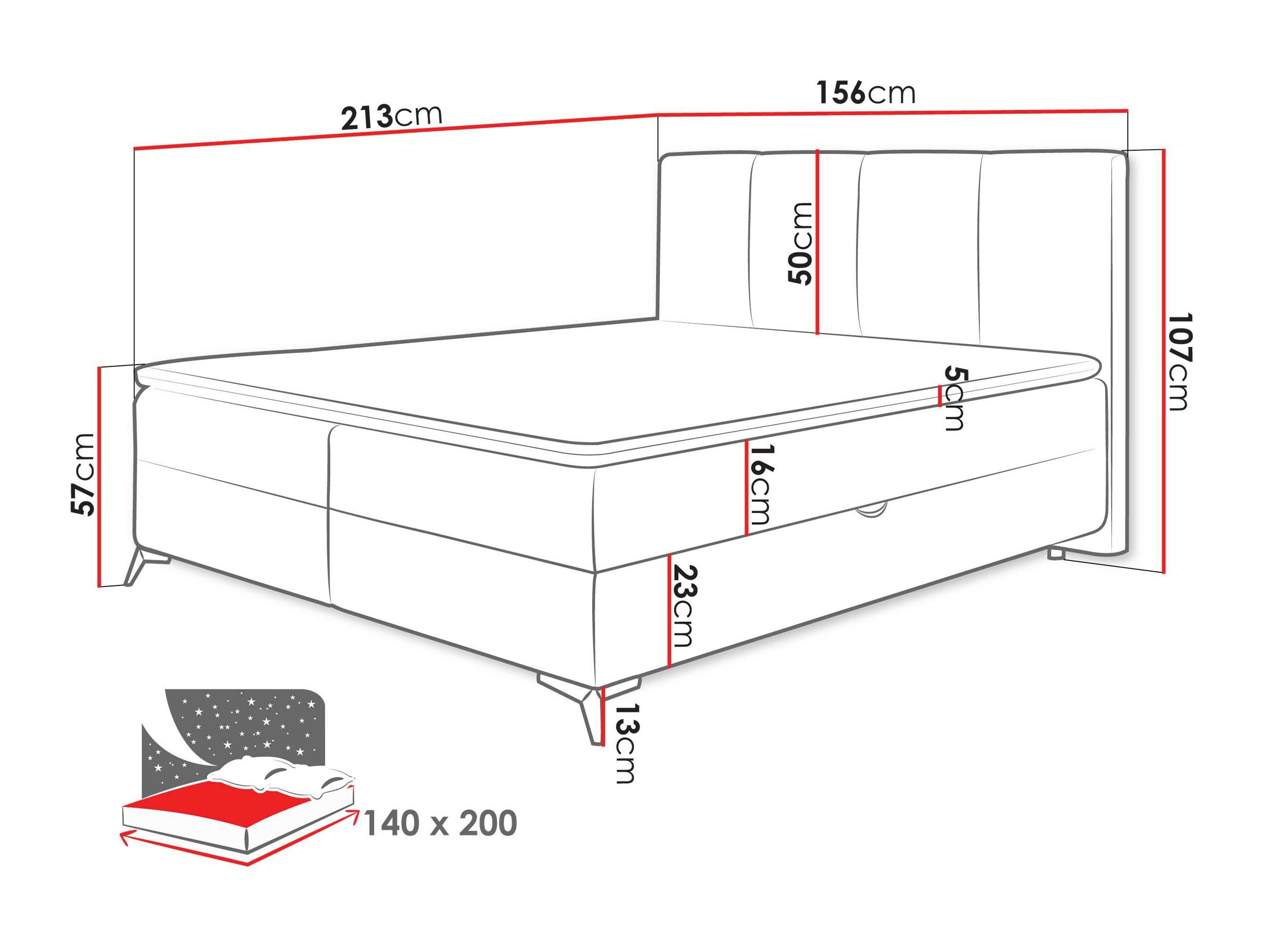 Boxspring postelja Viter (Vibe 86)