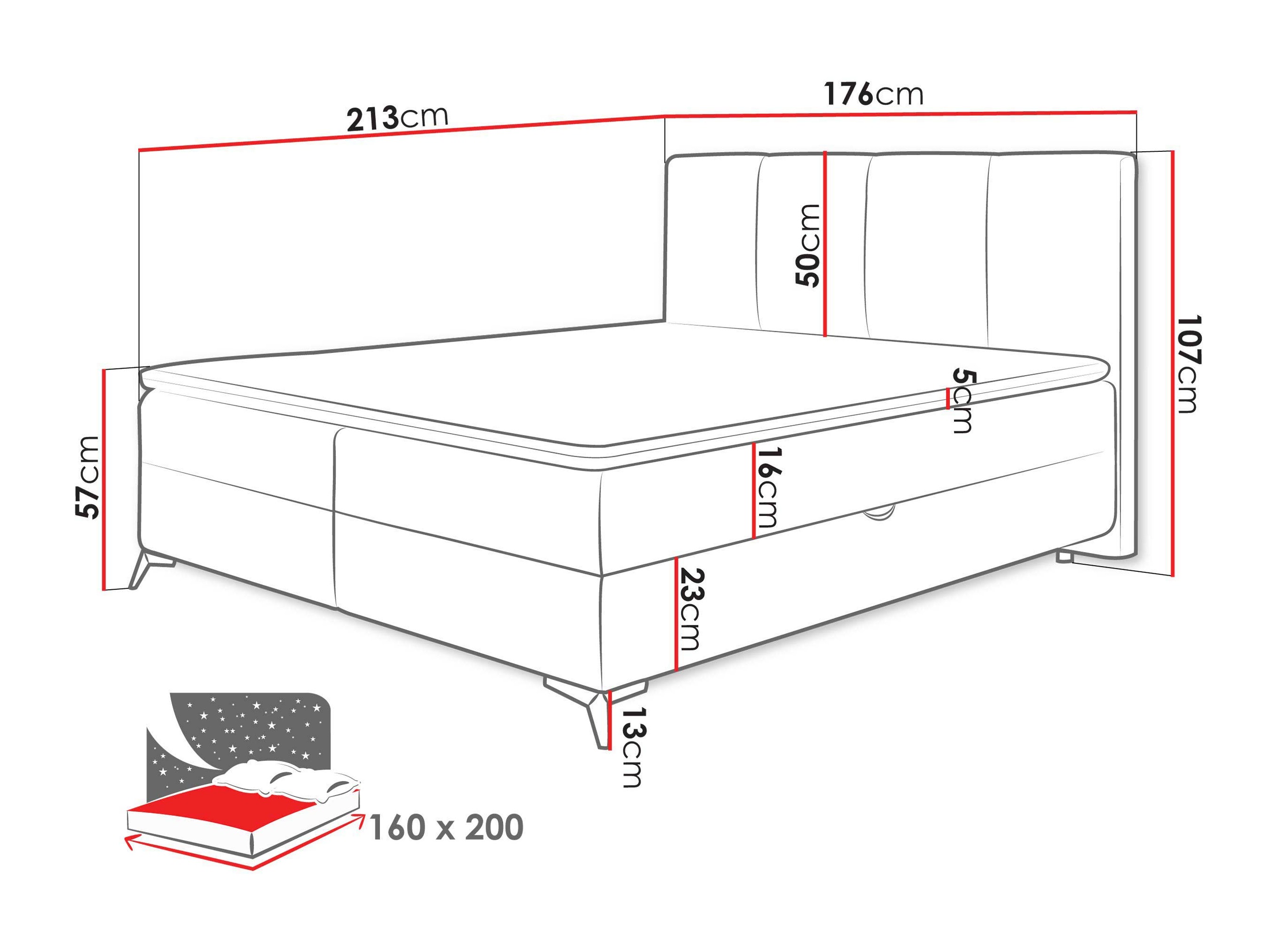 Boxspring postelja Viter (Vibe 86)