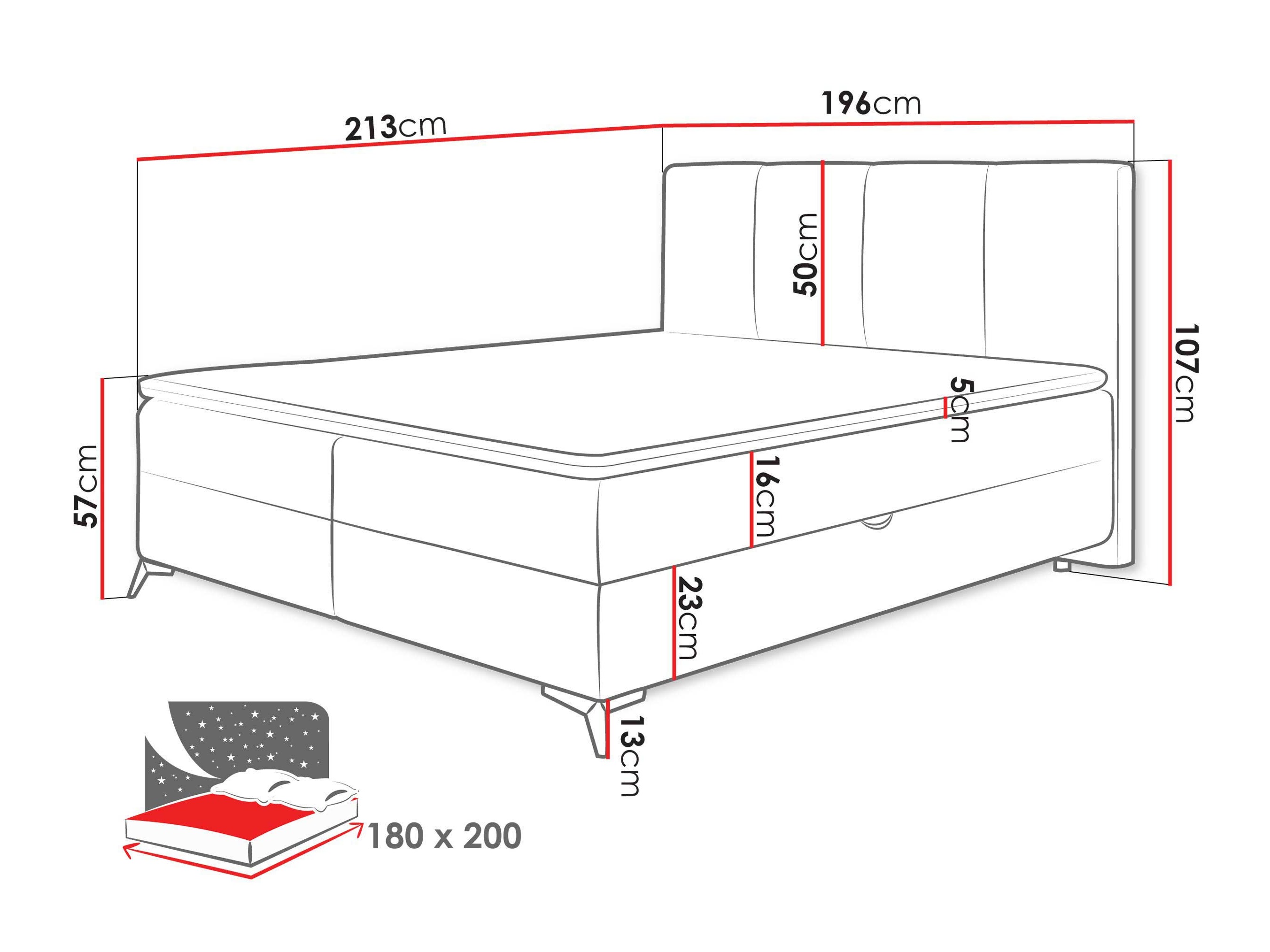 Boxspring postelja Viter (Vibe 95)