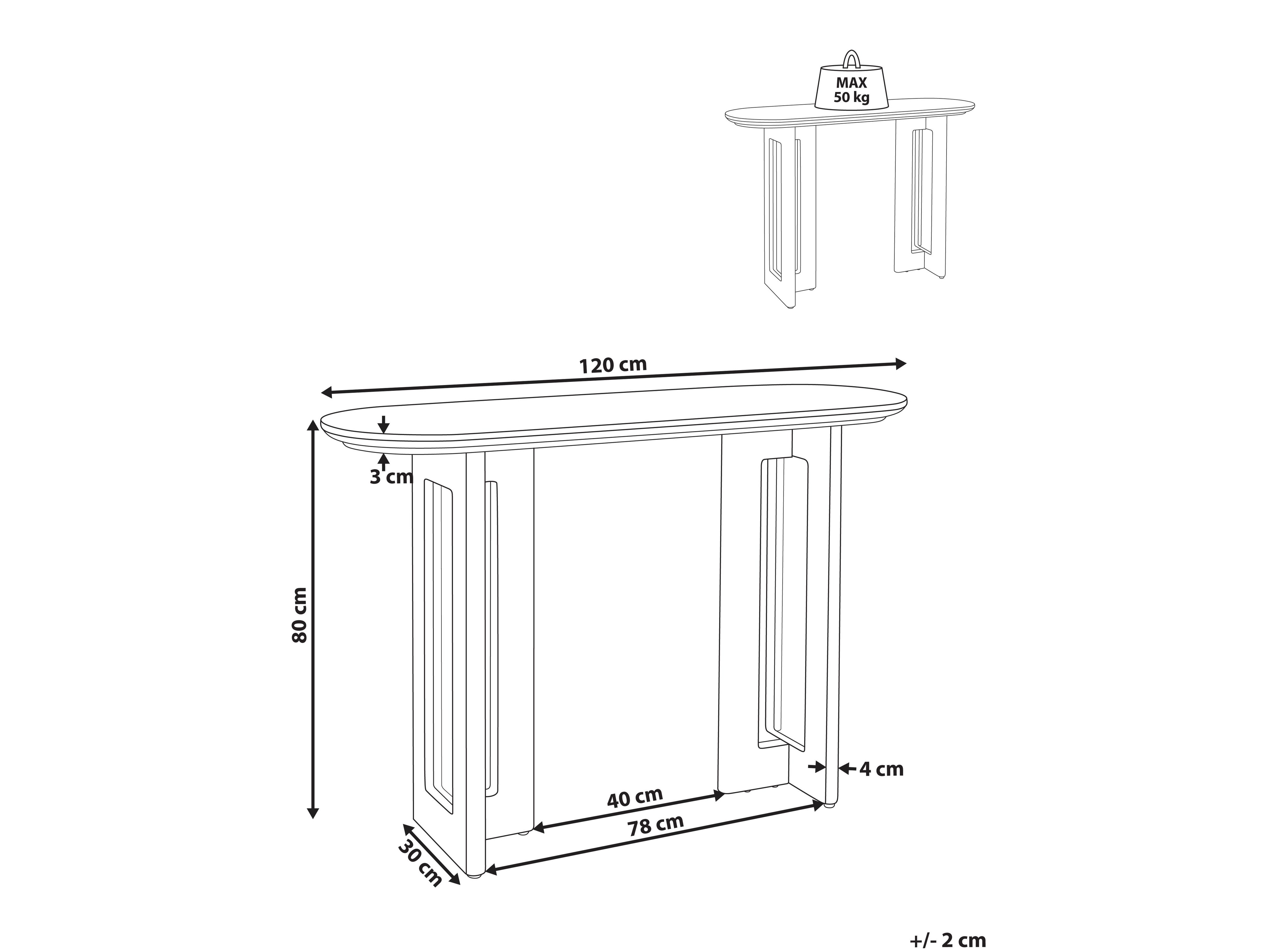 Konzolna miza Berwyn 3180