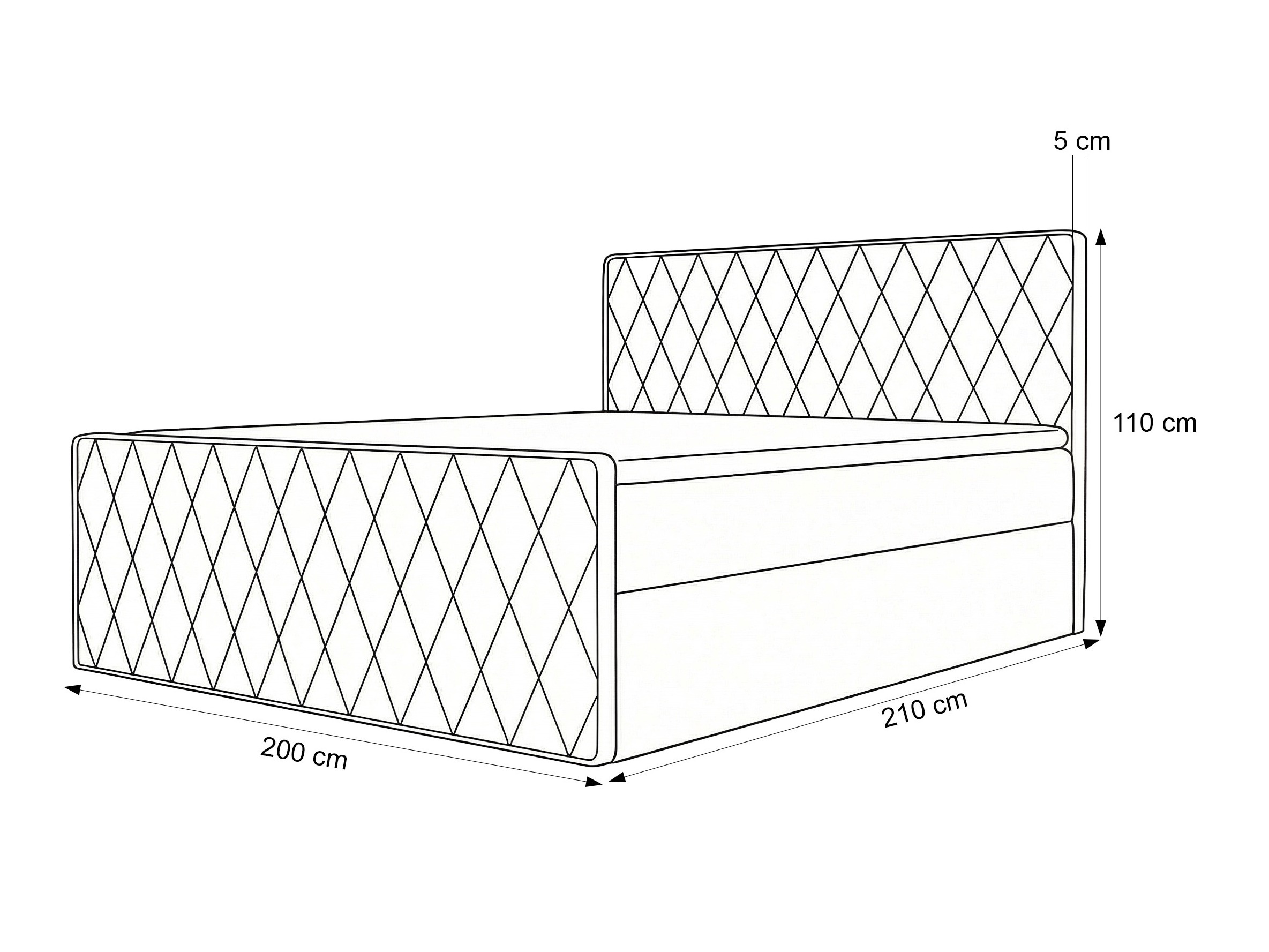 Boxspring postelja Martinez 129 (Magic Velvet 2216)