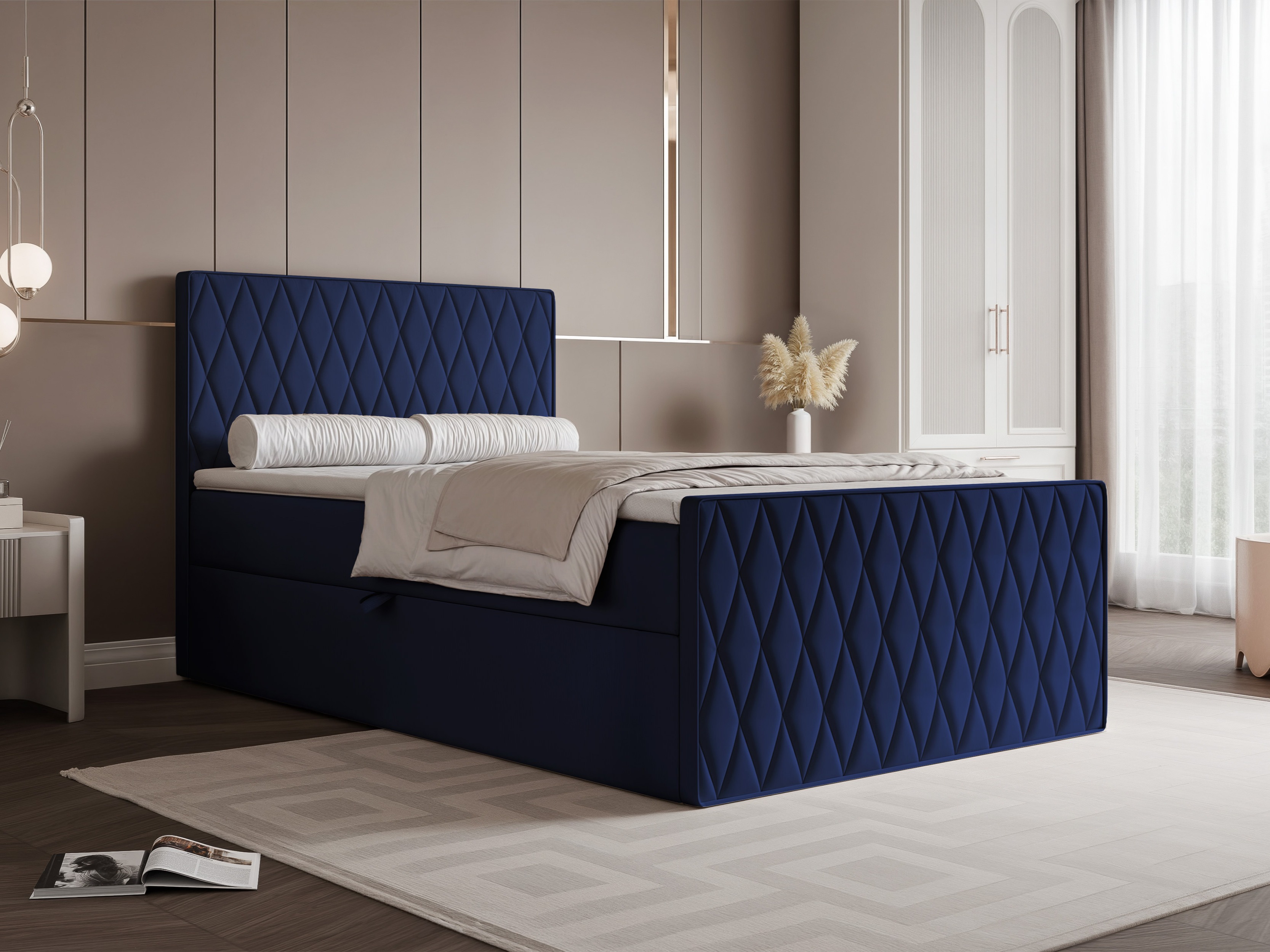 Boxspring postelja Martinez 129 (Magic Velvet 2216)