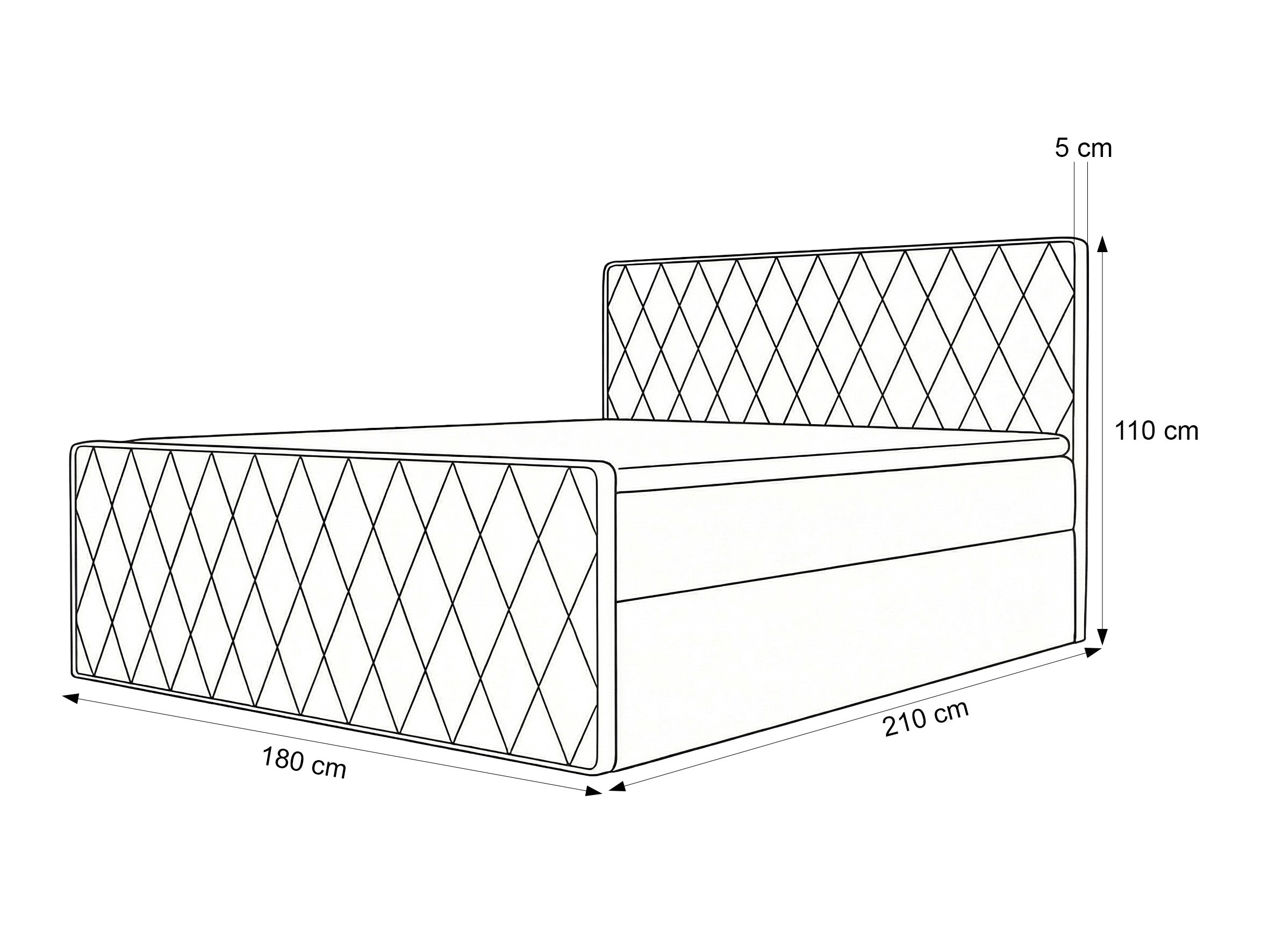 Boxspring postelja Martinez 129 (Magic Velvet 2219)