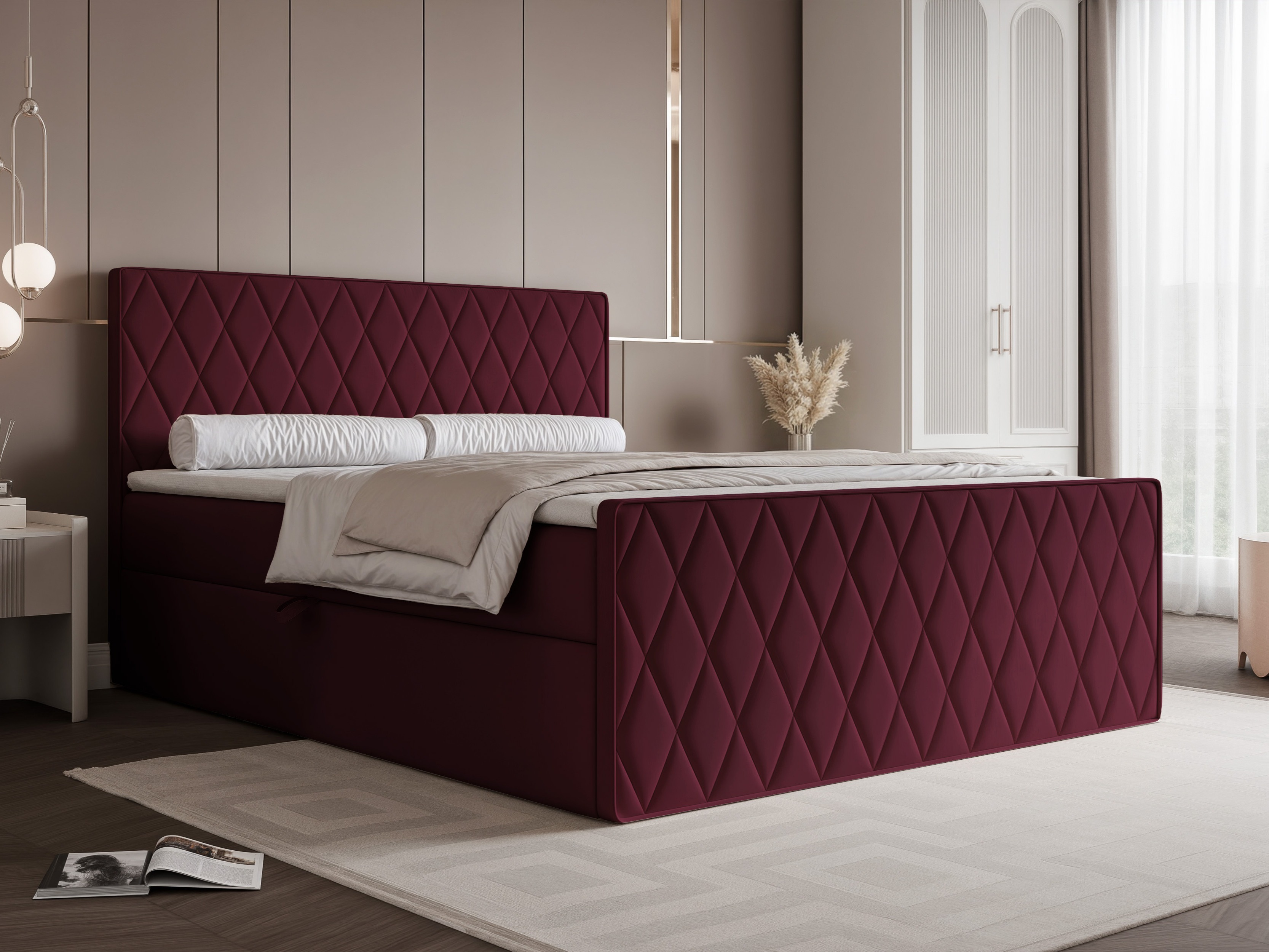 Boxspring postelja Martinez 129 (Magic Velvet 2229)