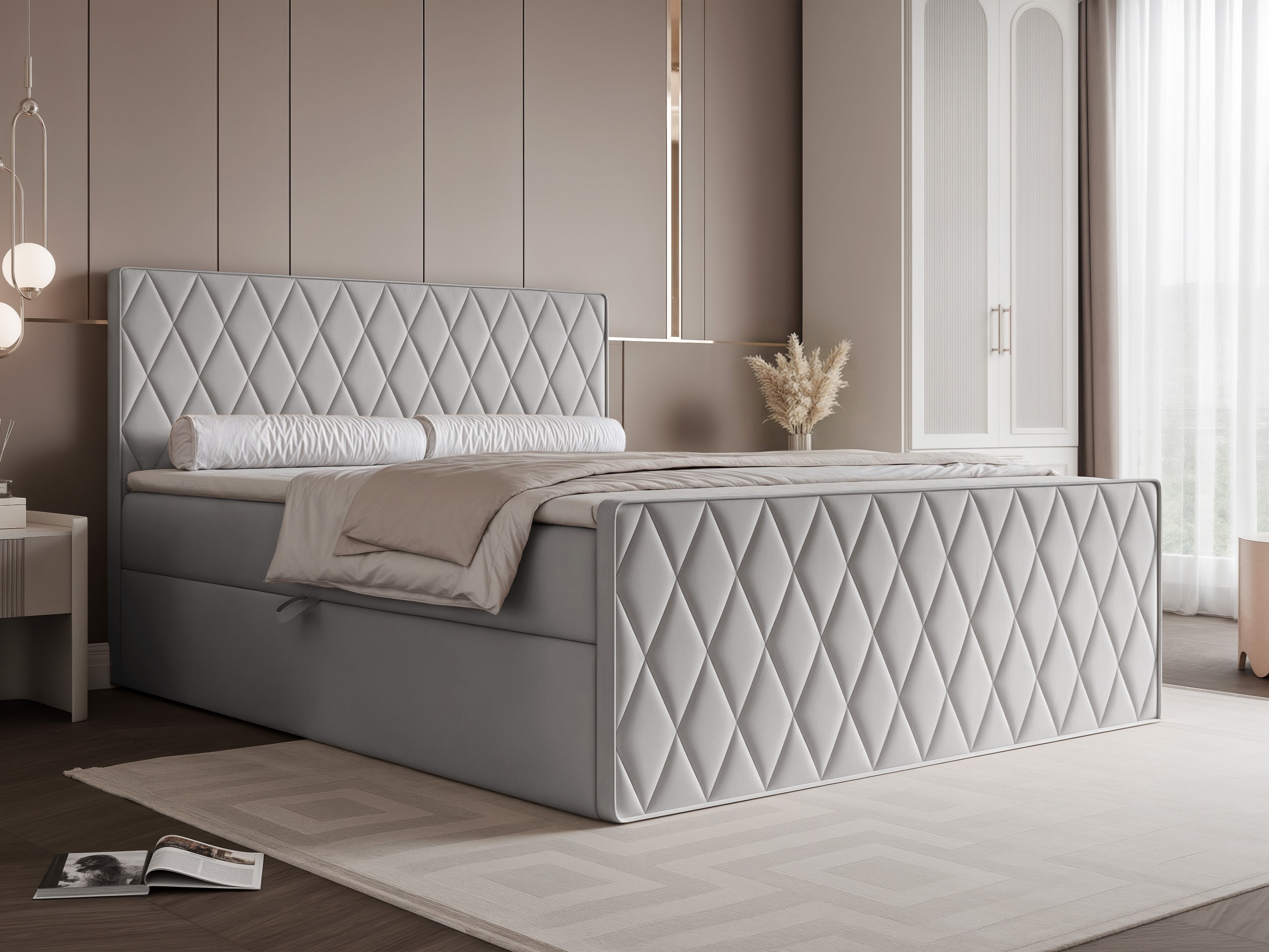 Boxspring postelja Martinez 129 (Magic Velvet 2240)
