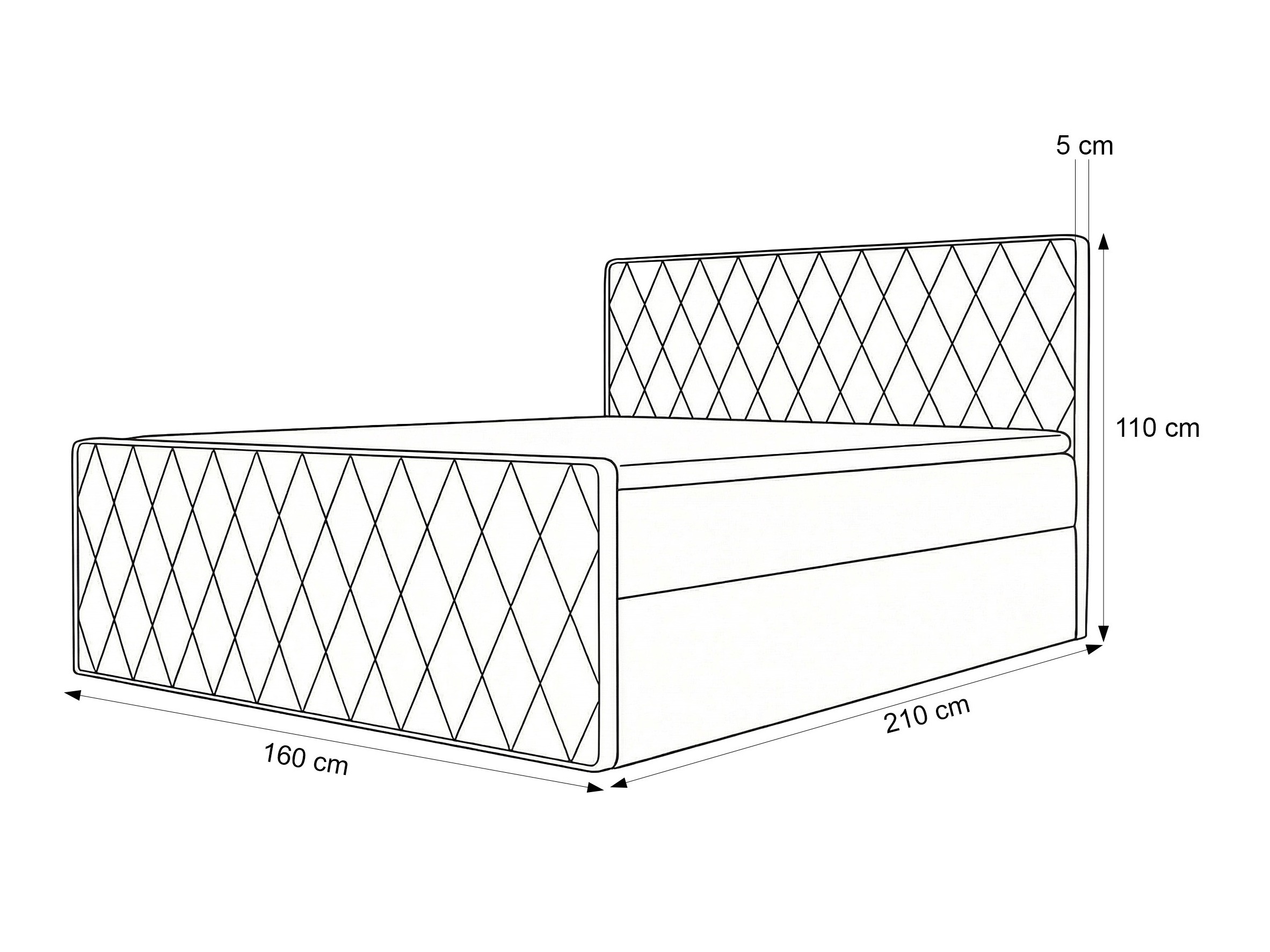 Boxspring postelja Martinez 129 (Magic Velvet 2240)