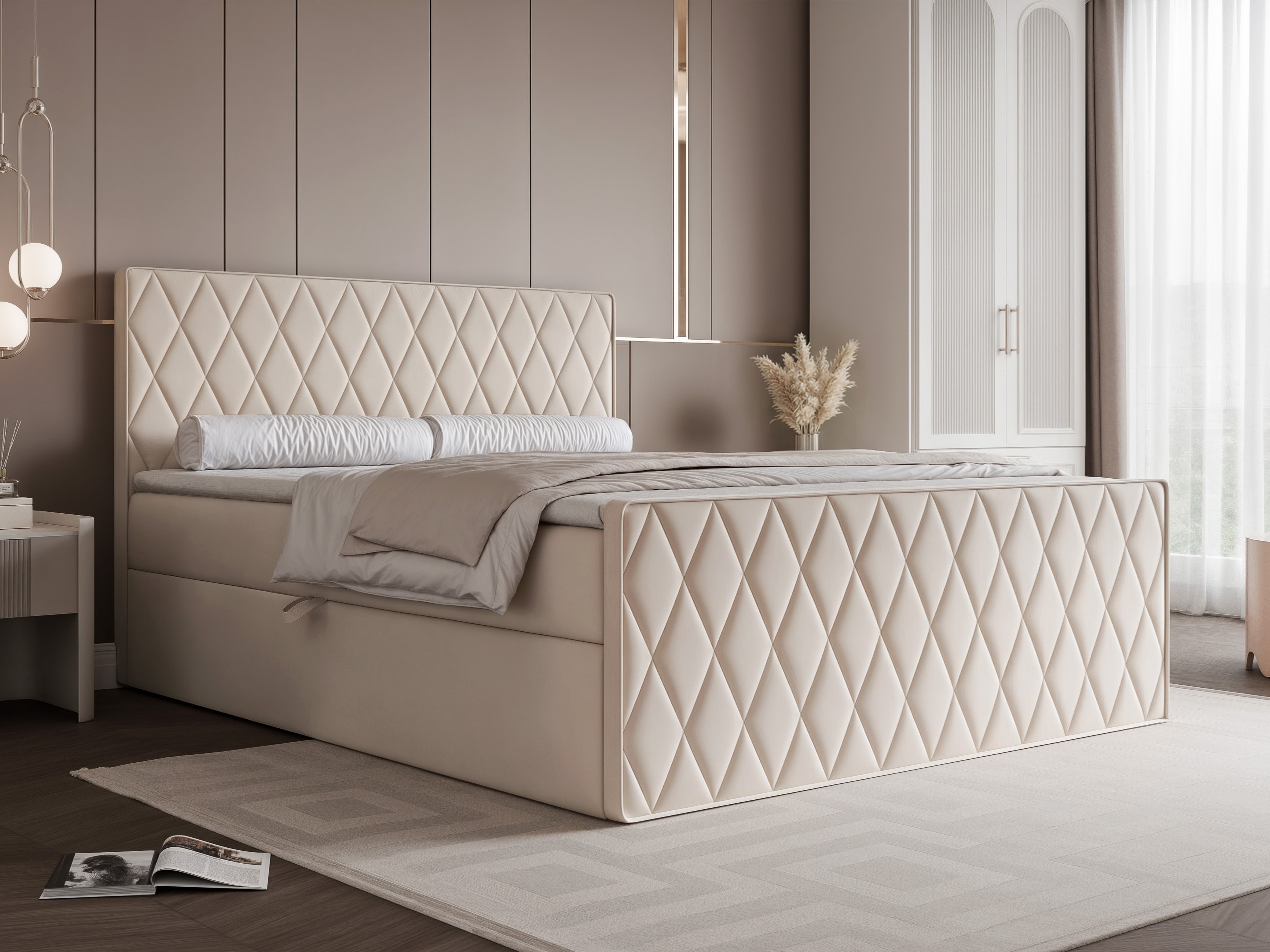 Boxspring postelja Martinez 129 (Magic Velvet 2256)