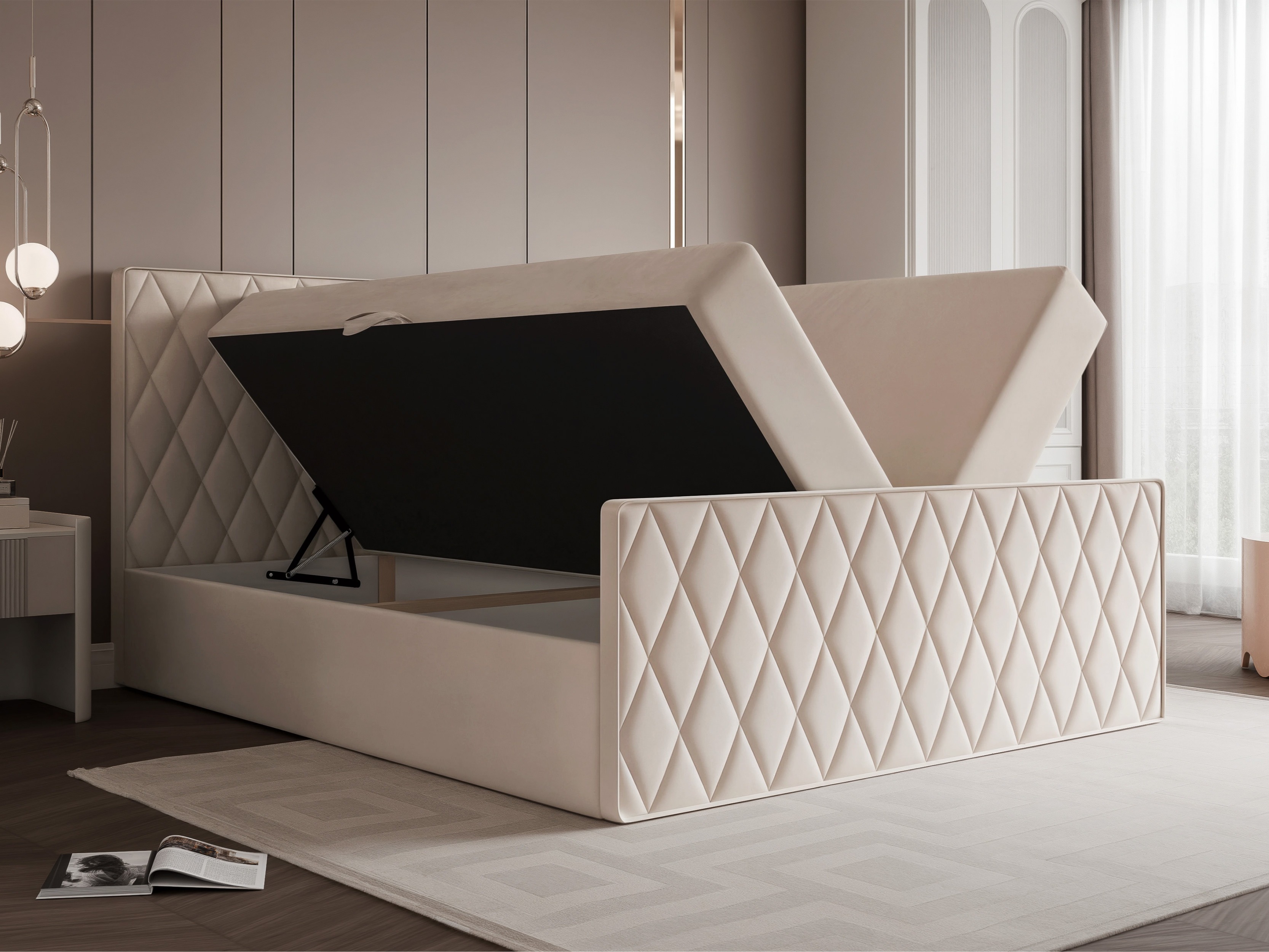 Boxspring postelja Martinez 129 (Magic Velvet 2256)