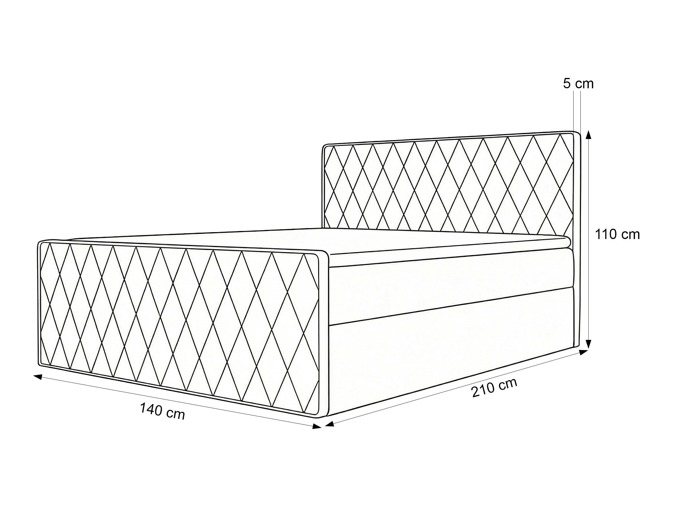 Boxspring postelja Martinez 129 (Melody 12)