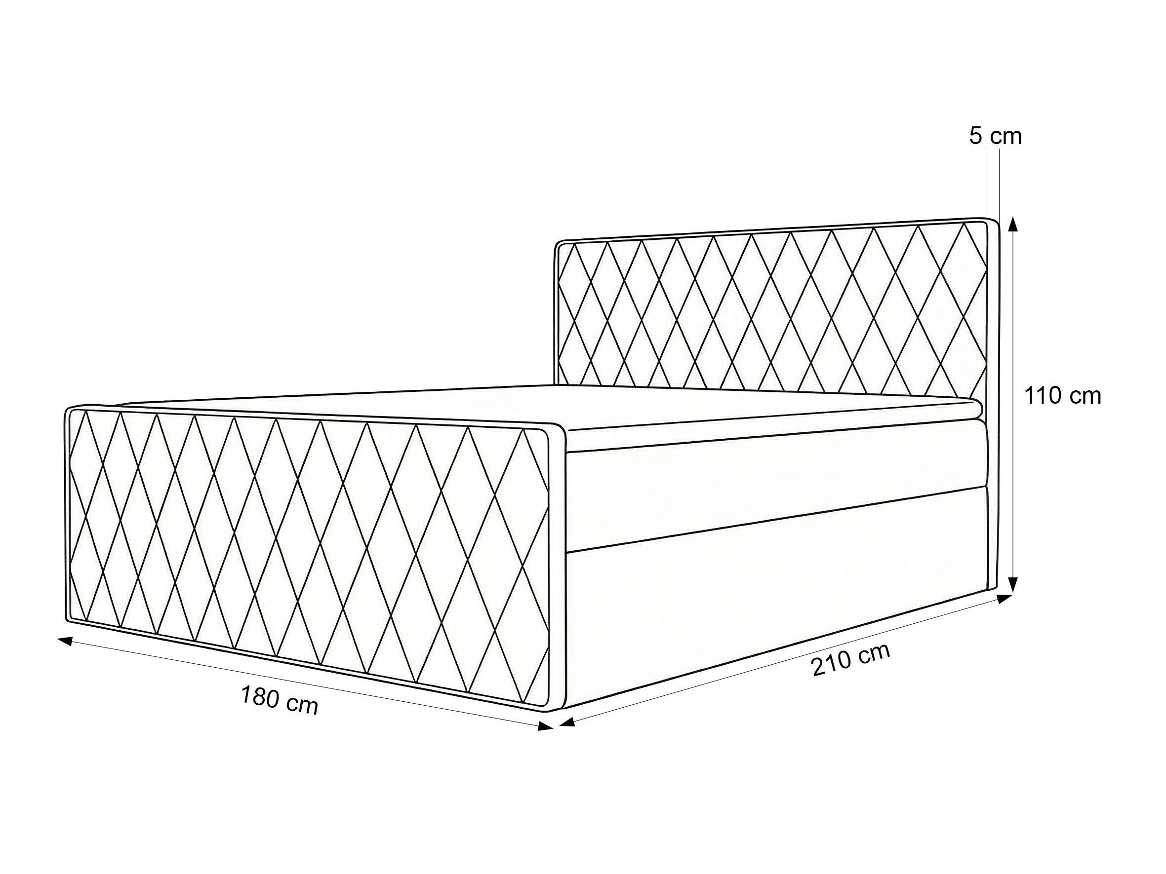 Boxspring postelja Martinez 129 (Melody 12)