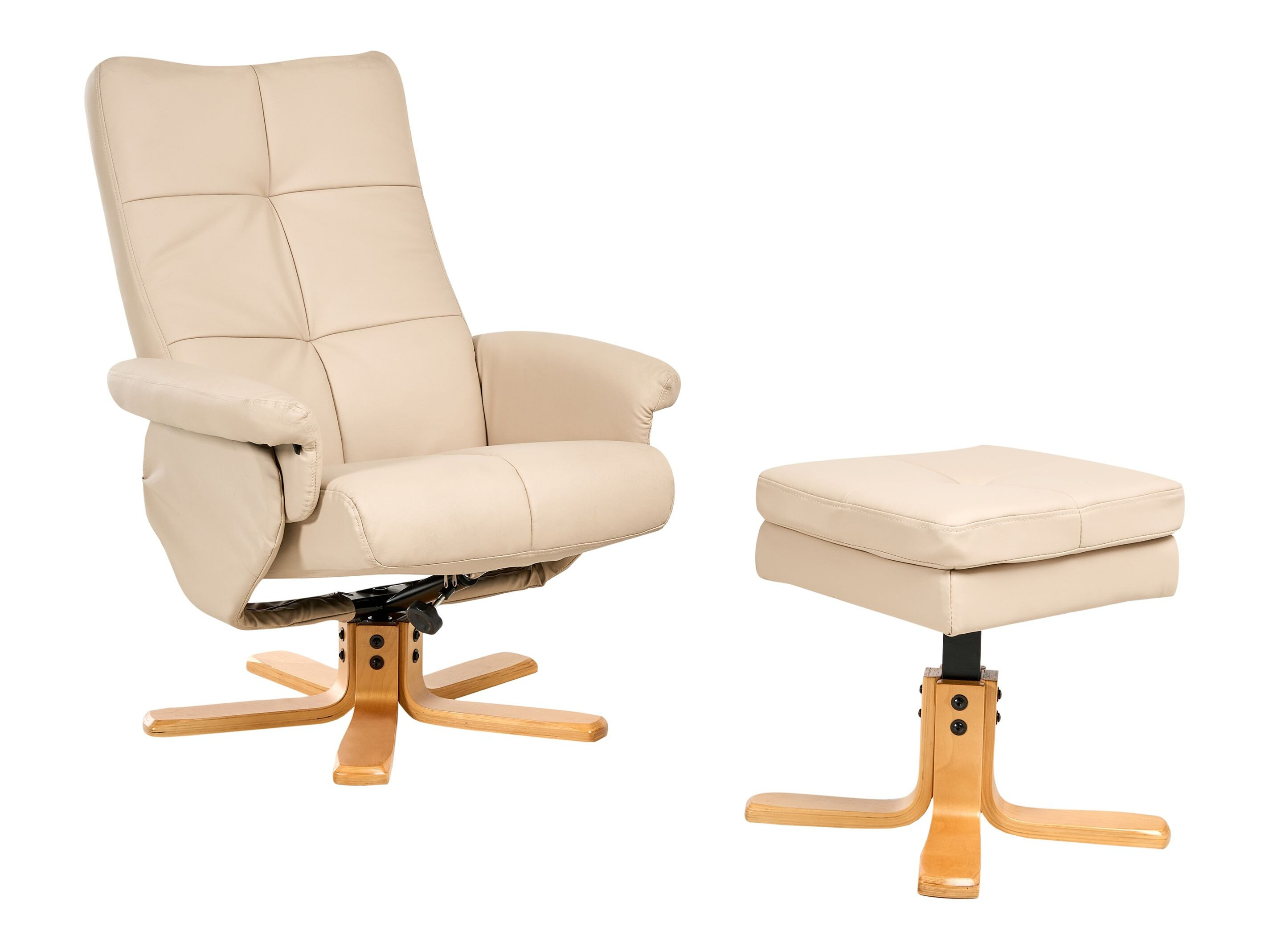 Fotelj s počivalnikom Berwyn 3195 (Bež)