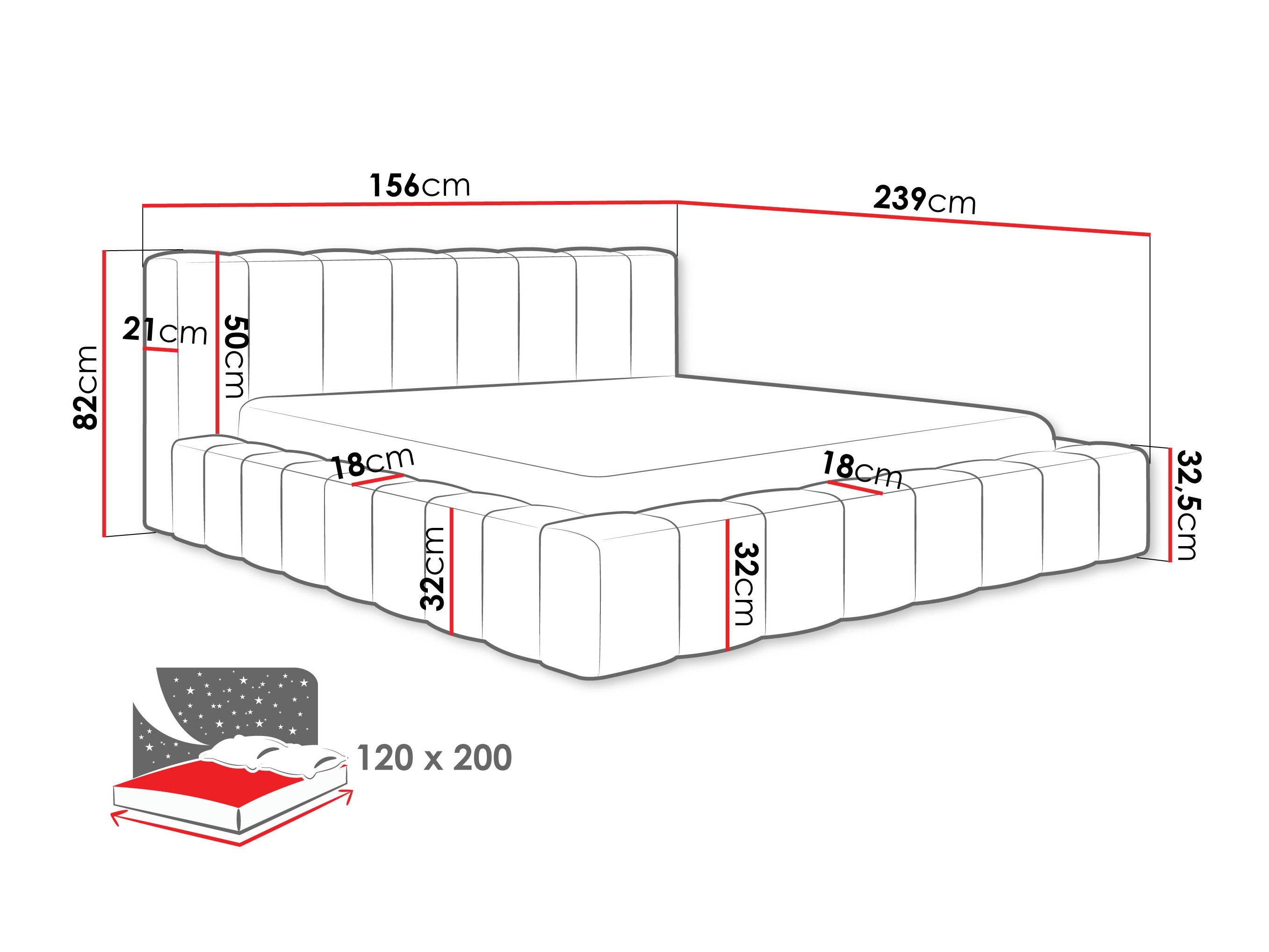 Postelja Hesperia 125 (Paros 02)