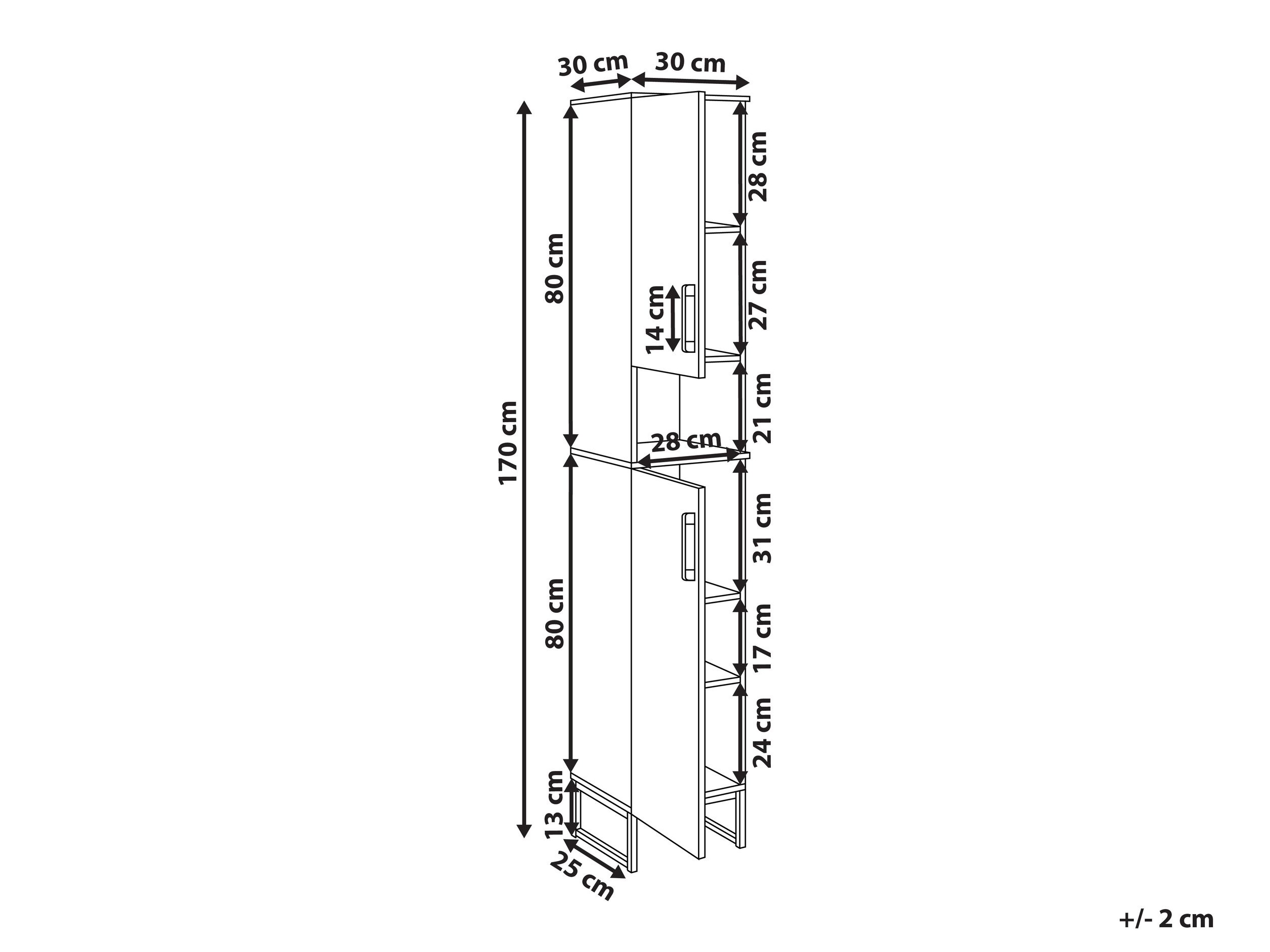 Prostostoječa Kopalniška omarica Berwyn 3194