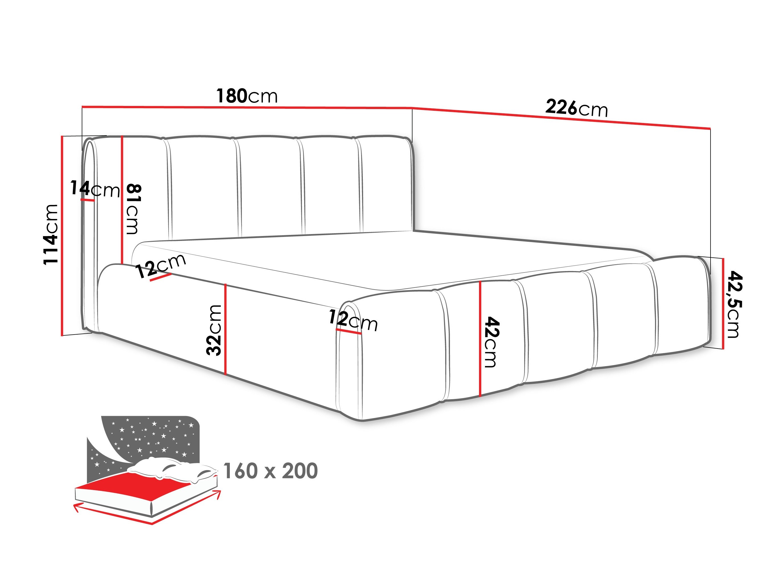 Postelja Clario (Kronos 35)