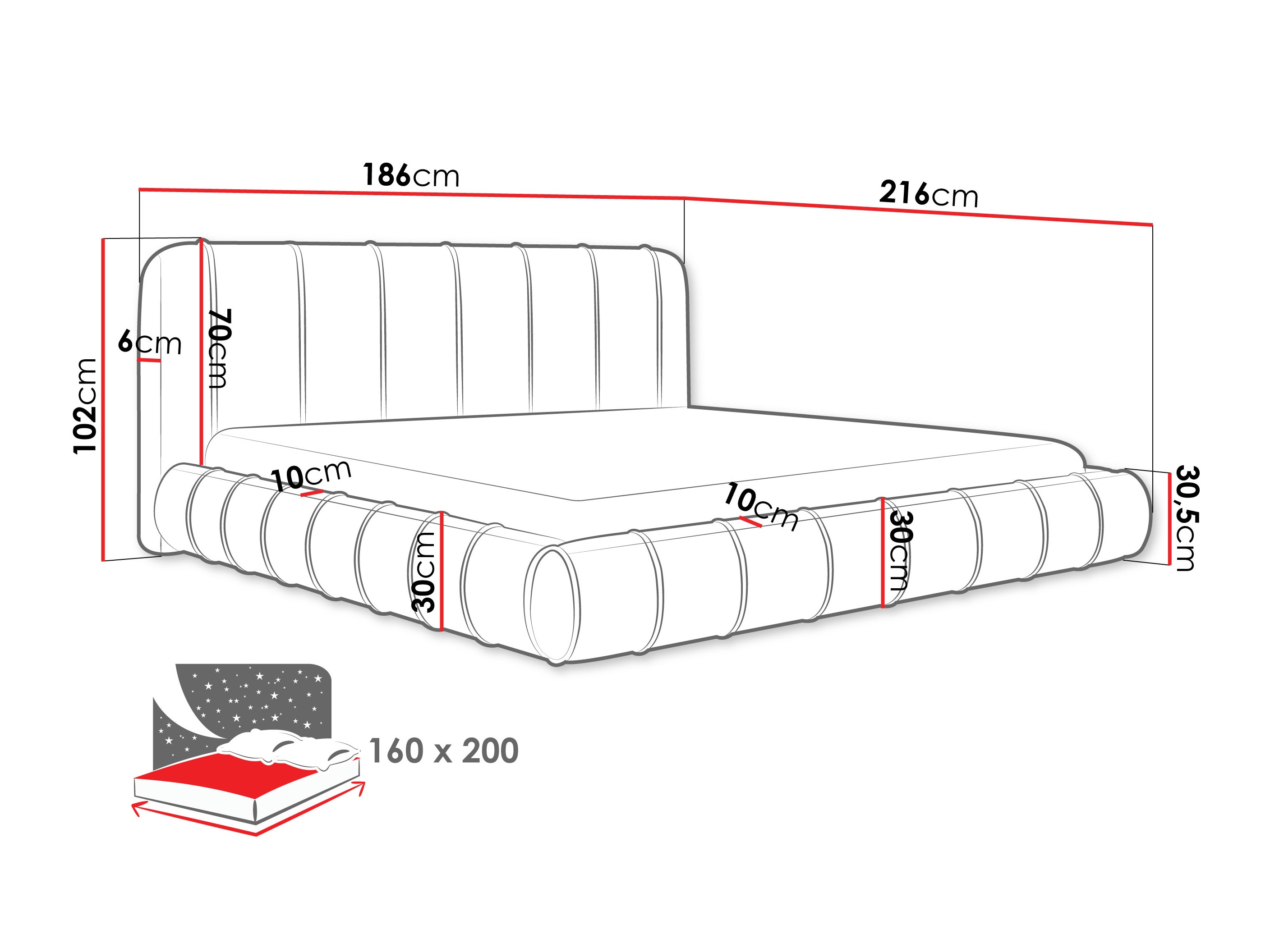 Postelja Cucumos (Paros 02)