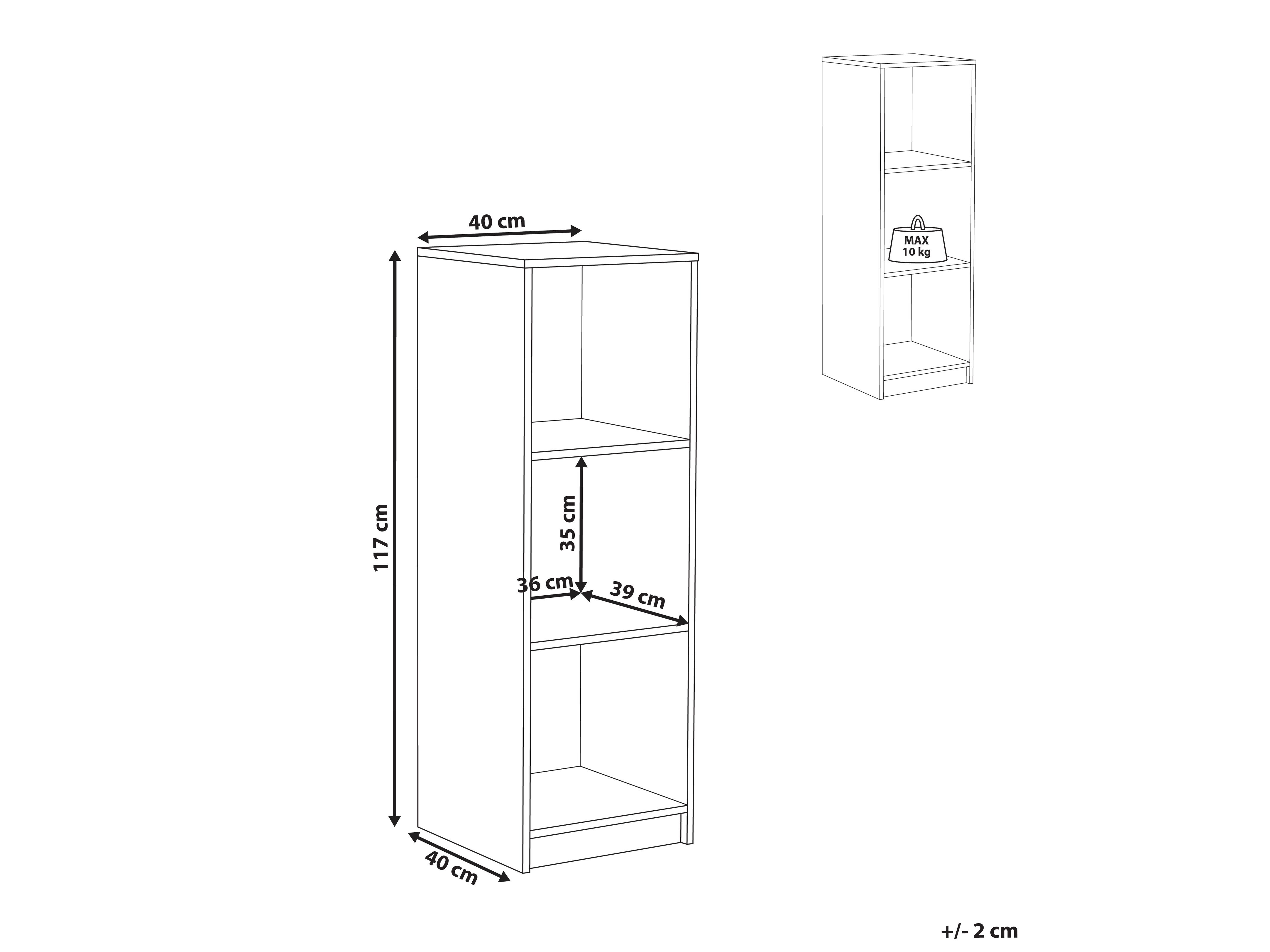 Regal Catferu 104 (Črna)