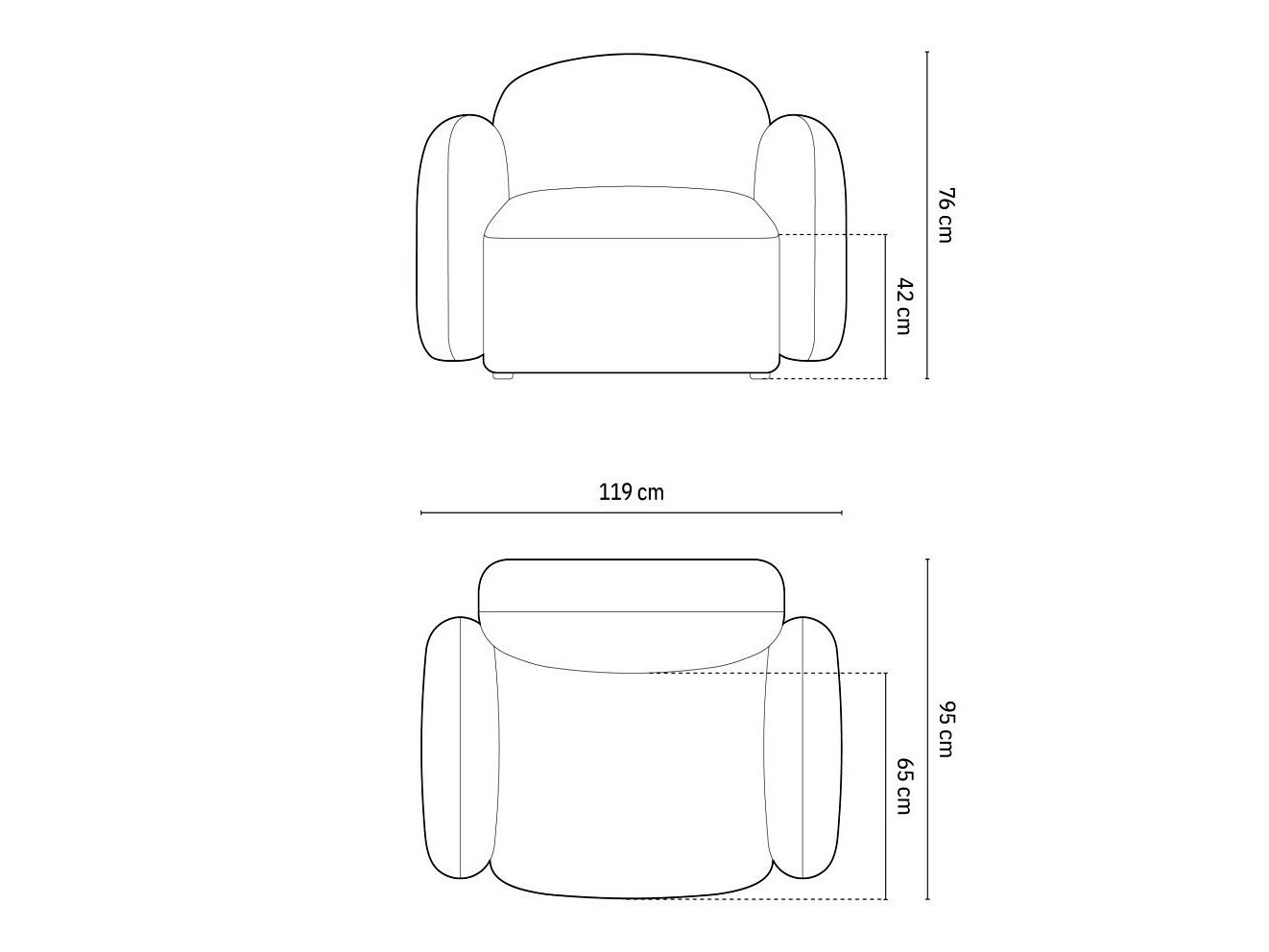 Fotelj Tolmira 103 (Casino Oranžna)