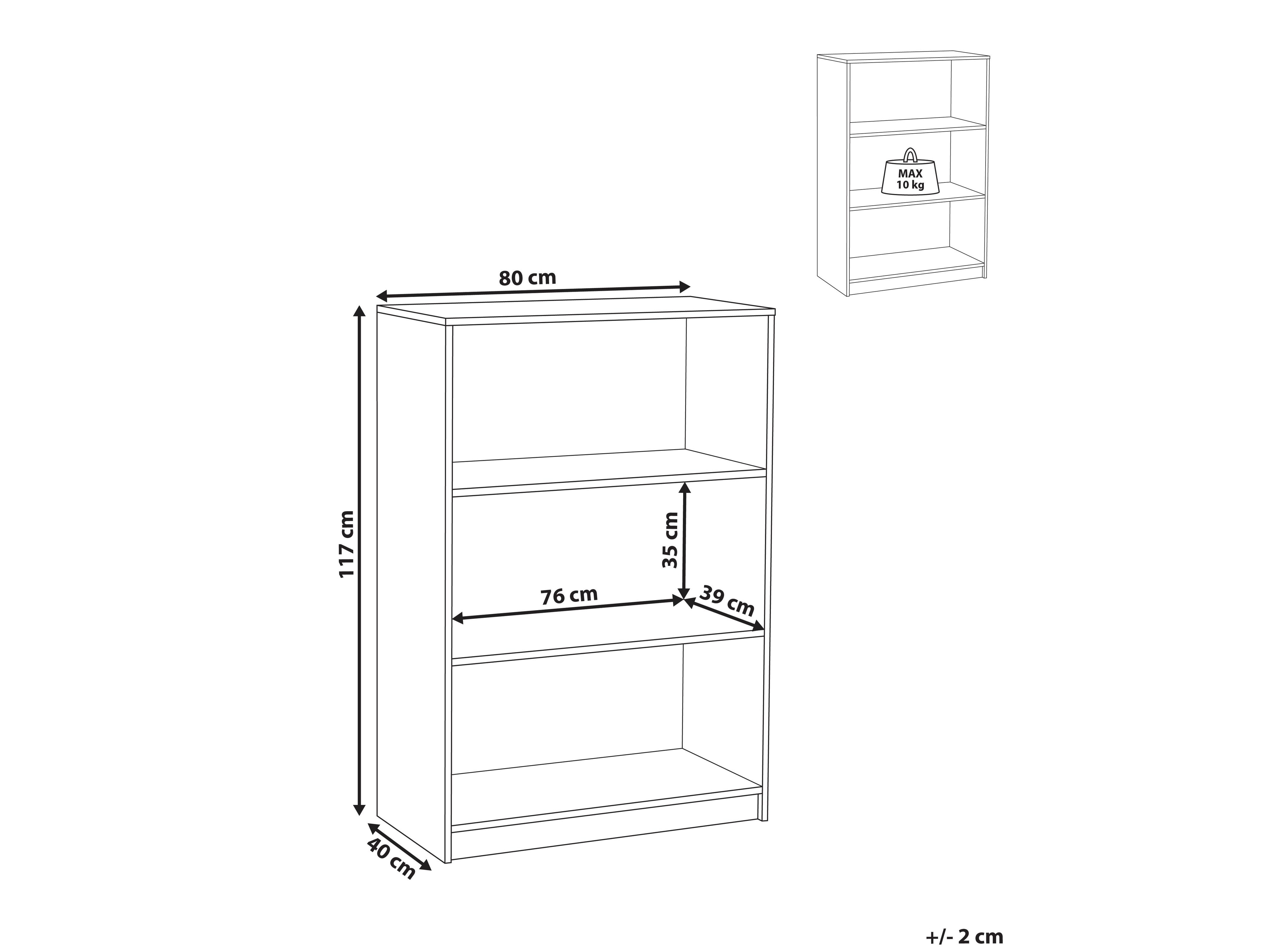 Regal Catferu 105 (Svetlo rjava)