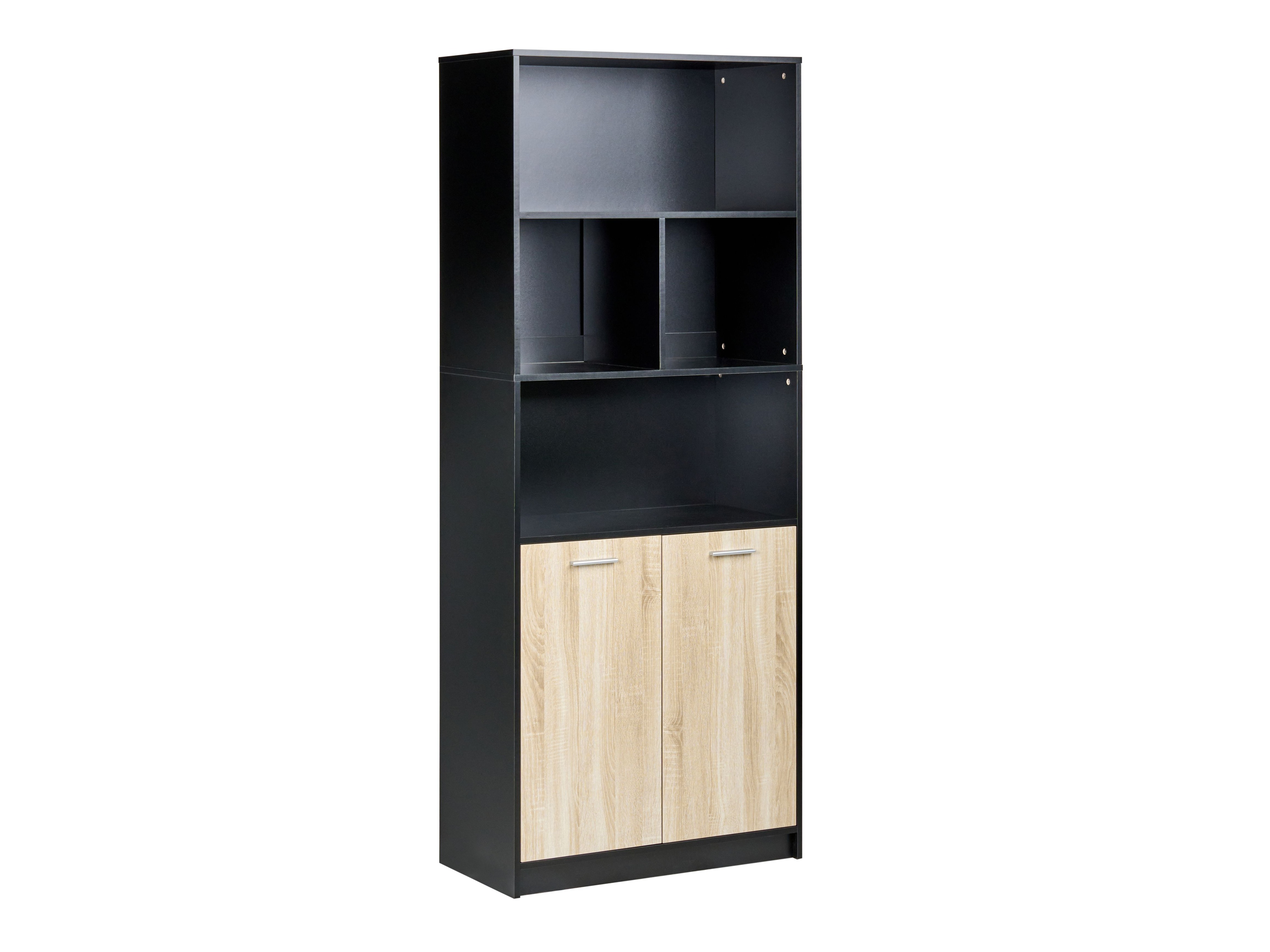 Regal Catferu 106 (Črna + Svetlo rjava)