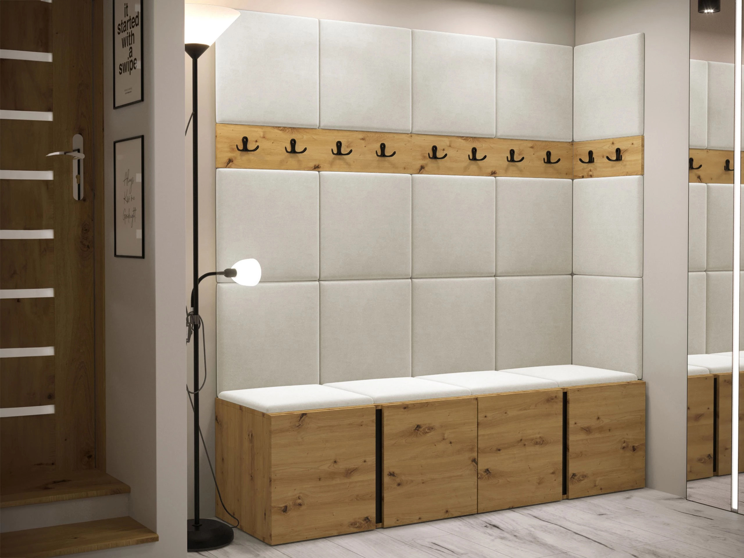Komplet za predsobo Pinis II (Artisan hrast)