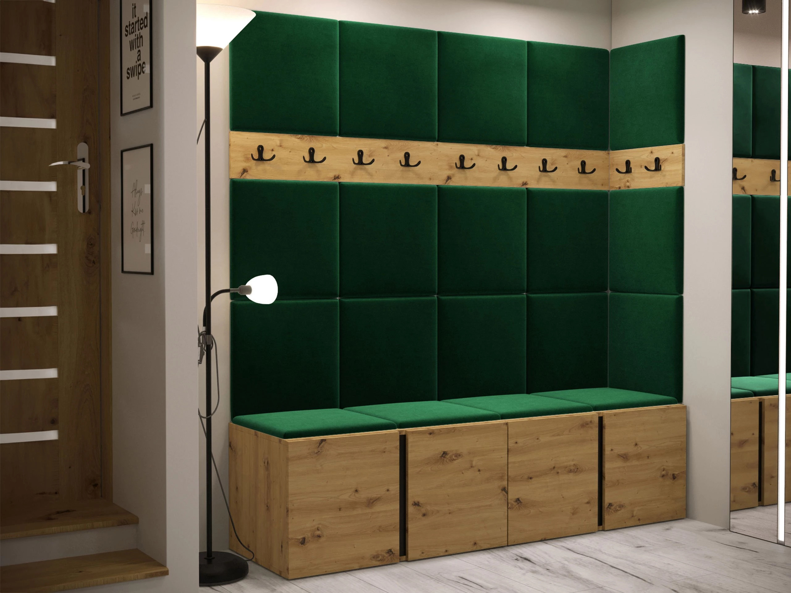 Komplet za predsobo Pinis II (Artisan hrast)