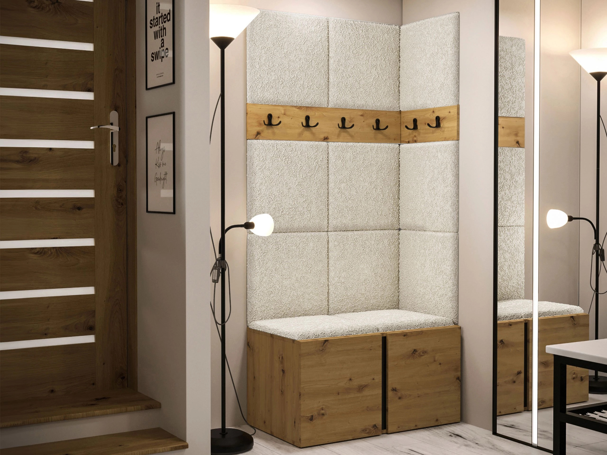 Komplet za predsobo Hartford 264 (Artisan hrast)