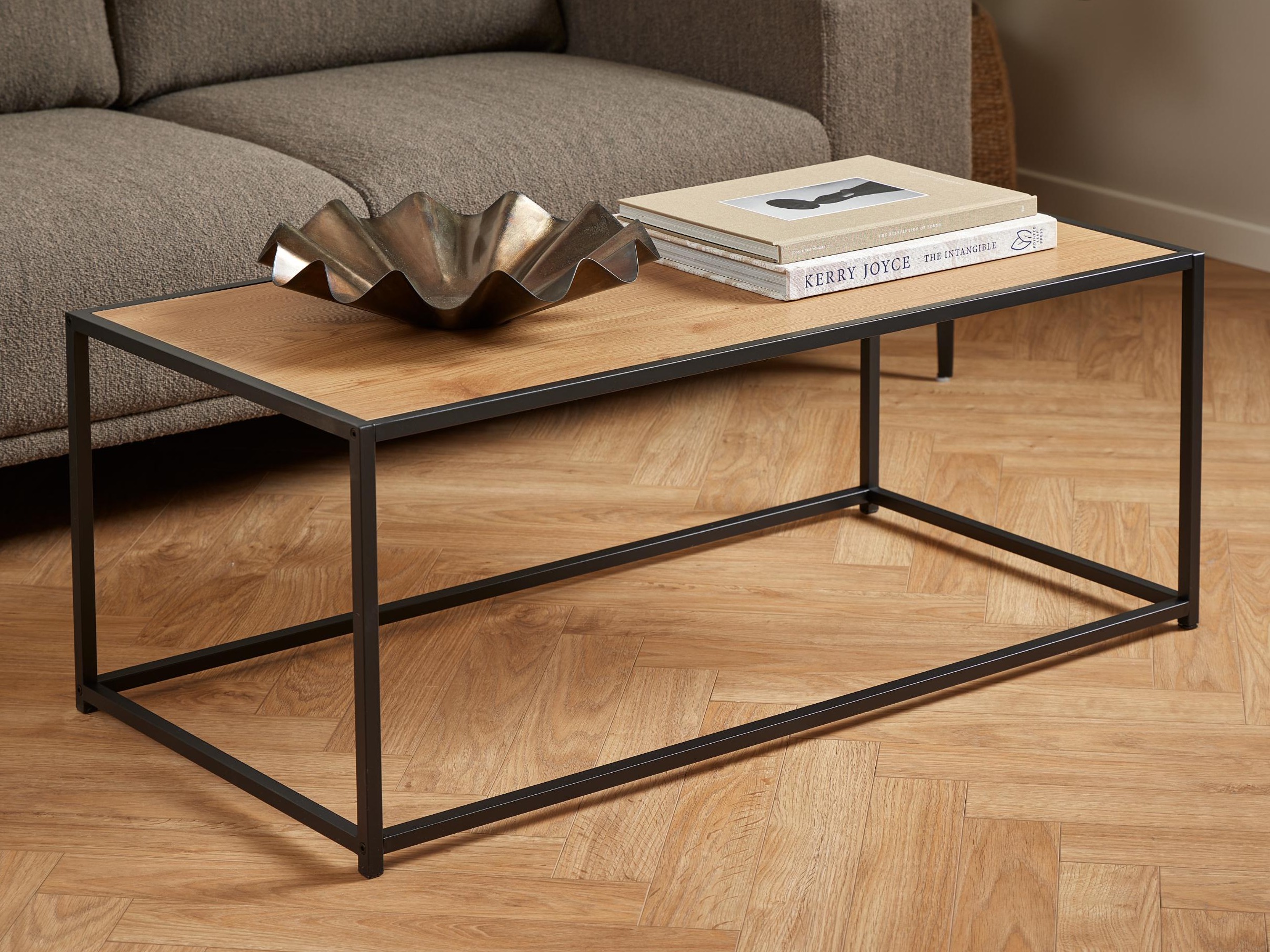 Klubska mizica Norsica Sevferi 147 (Divji hrast + Črna)