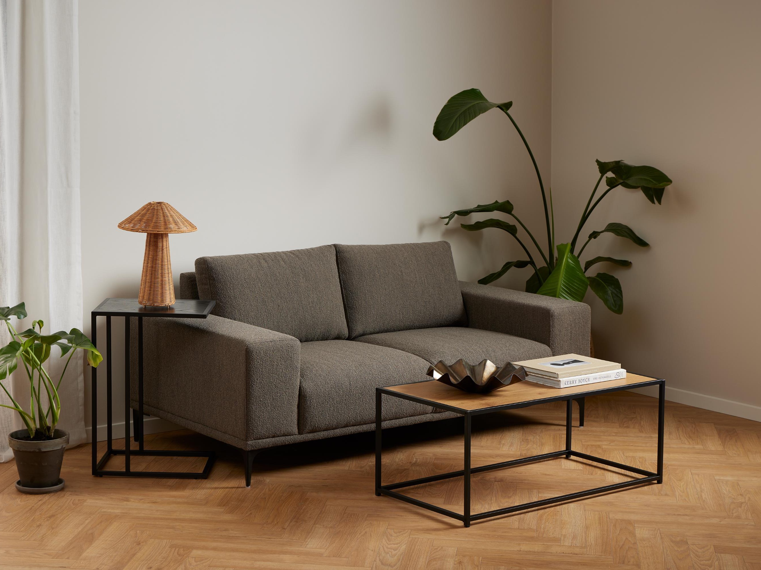 Klubska mizica Norsica Sevferi 147 (Divji hrast + Črna)