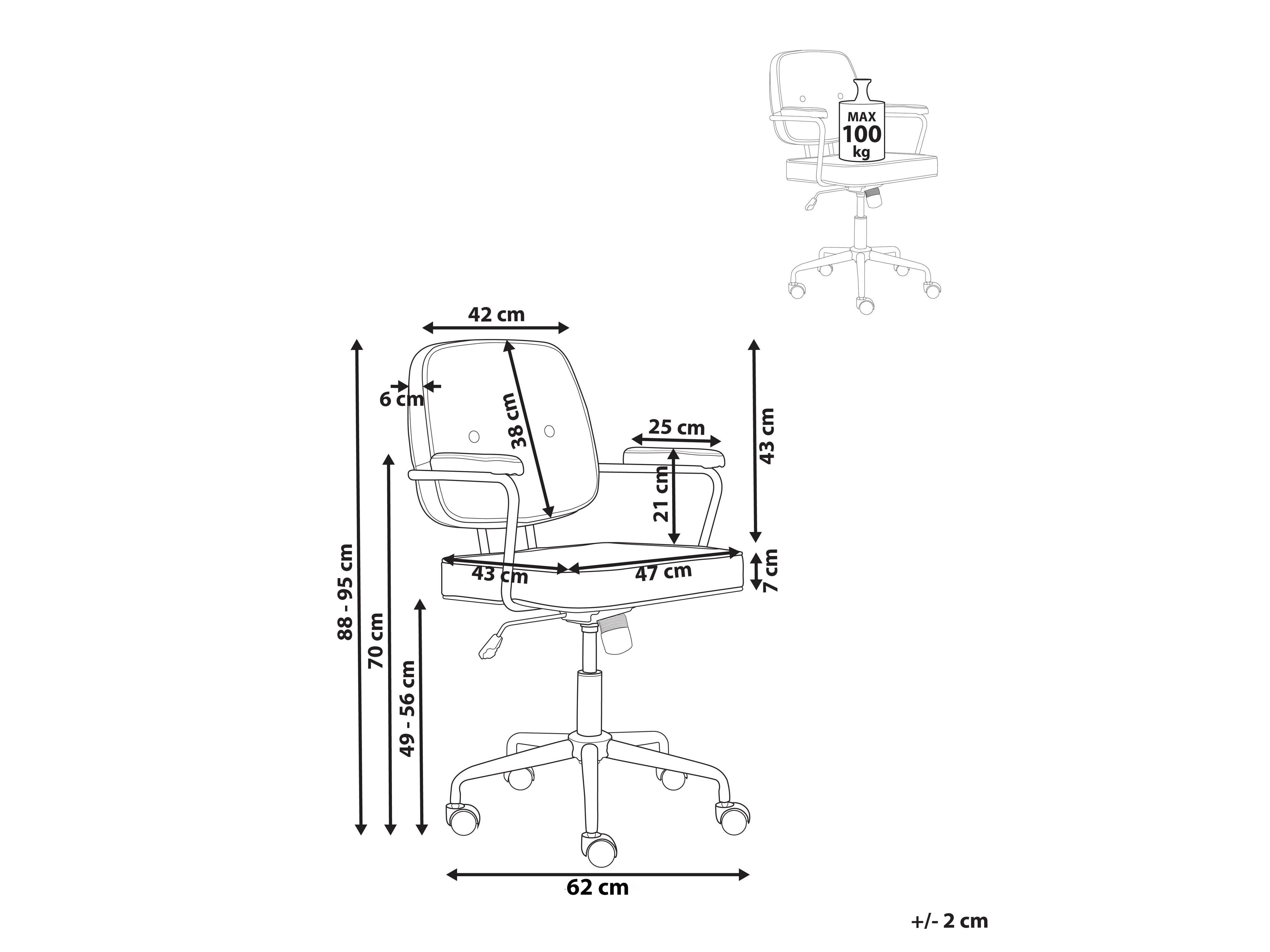 Pisarniški stol Berwyn 901 (Siva)
